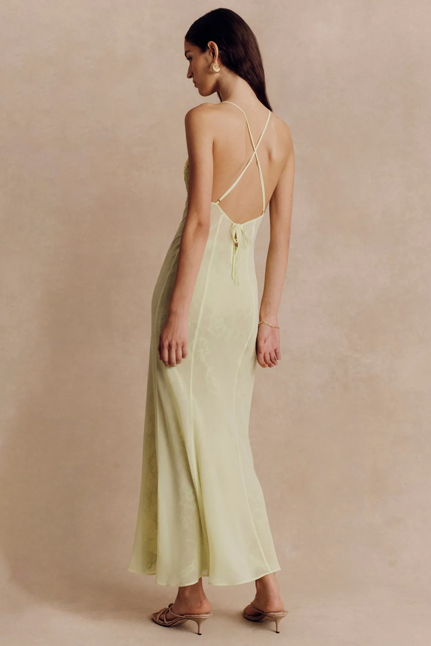 Hansen & Gretel Adriel Lace Dress Lime Green Outlet