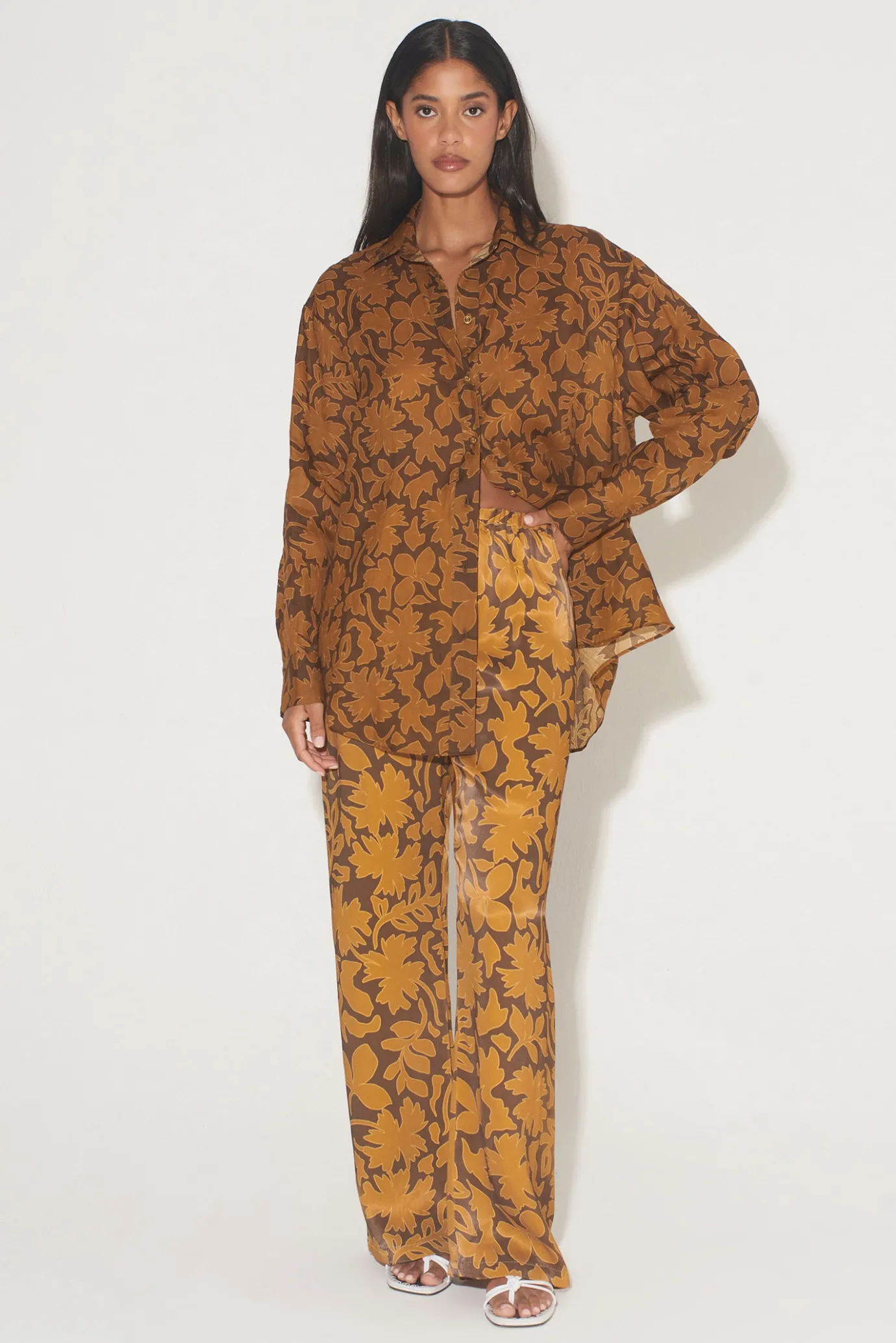 Hansen & Gretel Alida Pant Cocoa Leaf Cheap