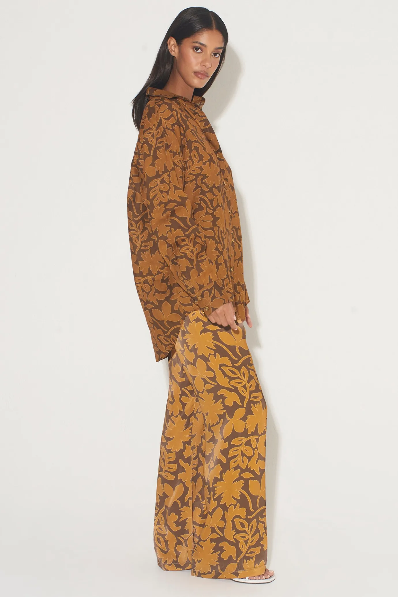 Hansen & Gretel Alida Pant Cocoa Leaf Cheap