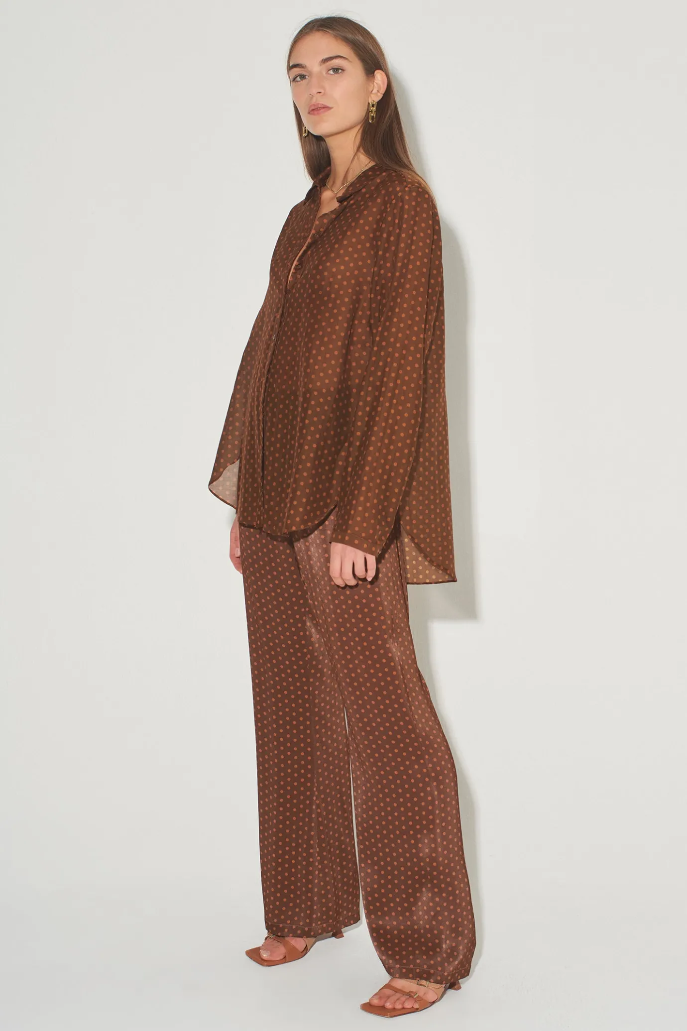 Hansen & Gretel Alida Relaxed Pant Bronze Spot Clearance