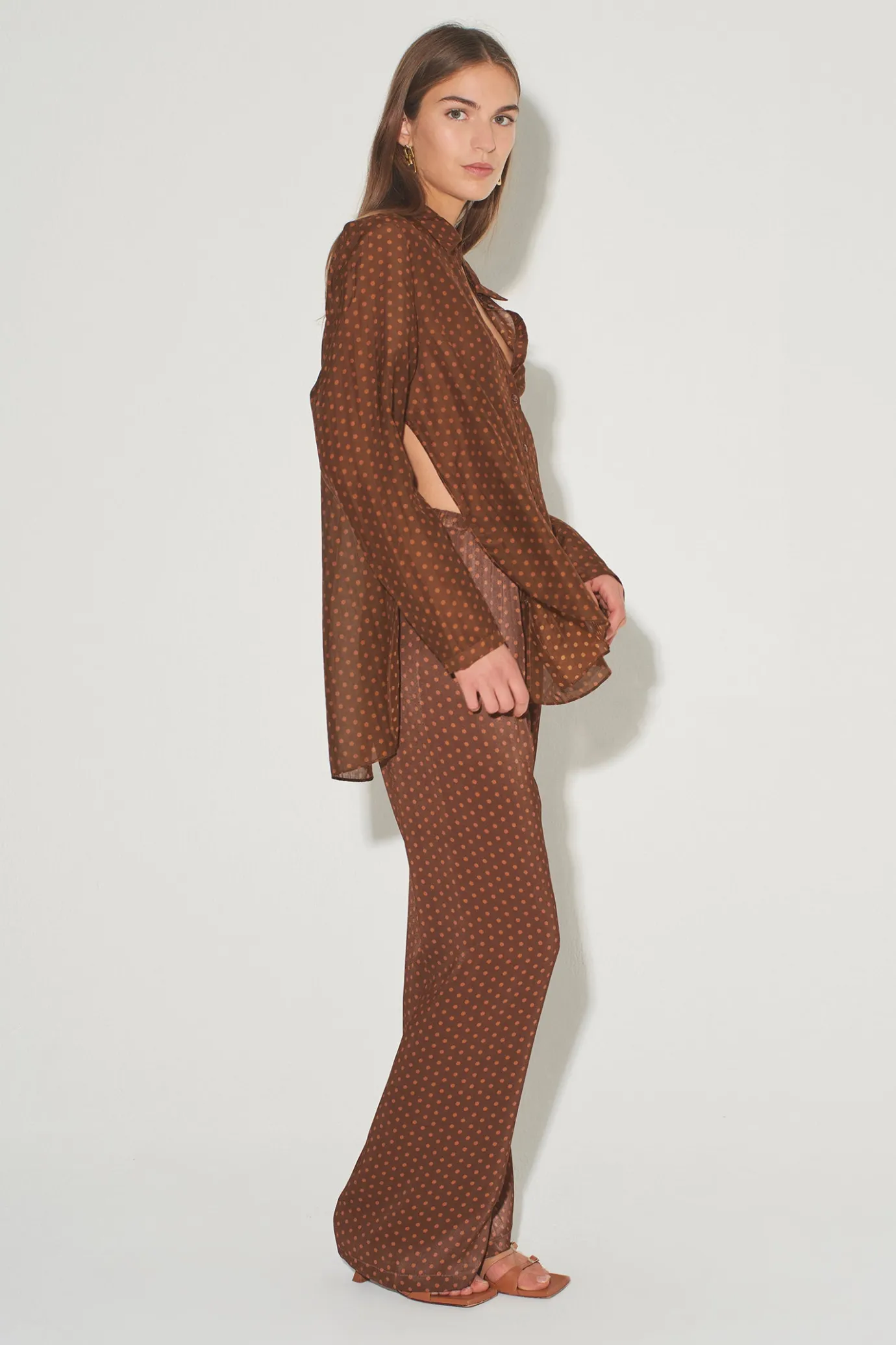 Hansen & Gretel Alida Relaxed Pant Bronze Spot Clearance