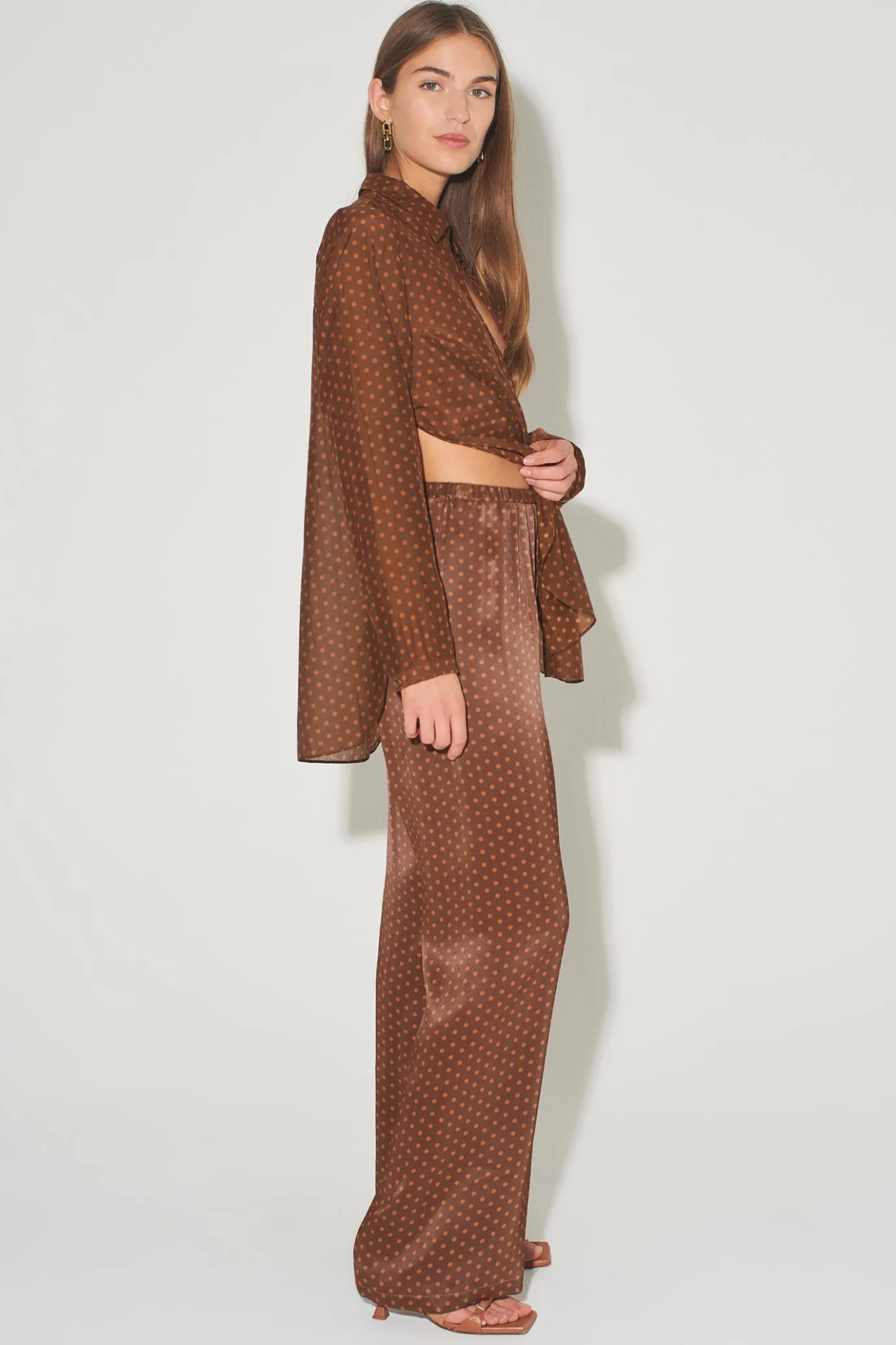 Hansen & Gretel Alida Relaxed Pant Bronze Spot Clearance