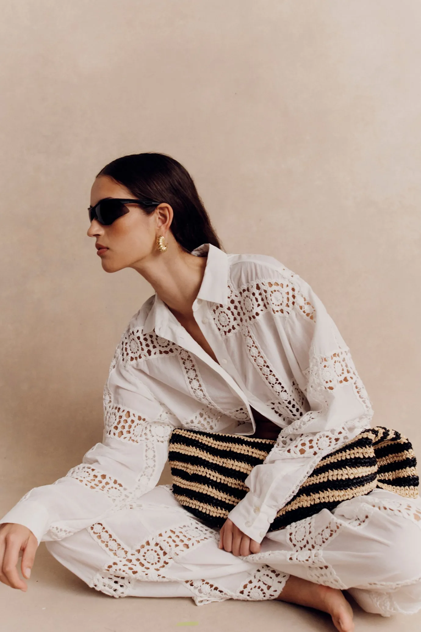 Hansen & Gretel Alma Shirt Ivory Cheap