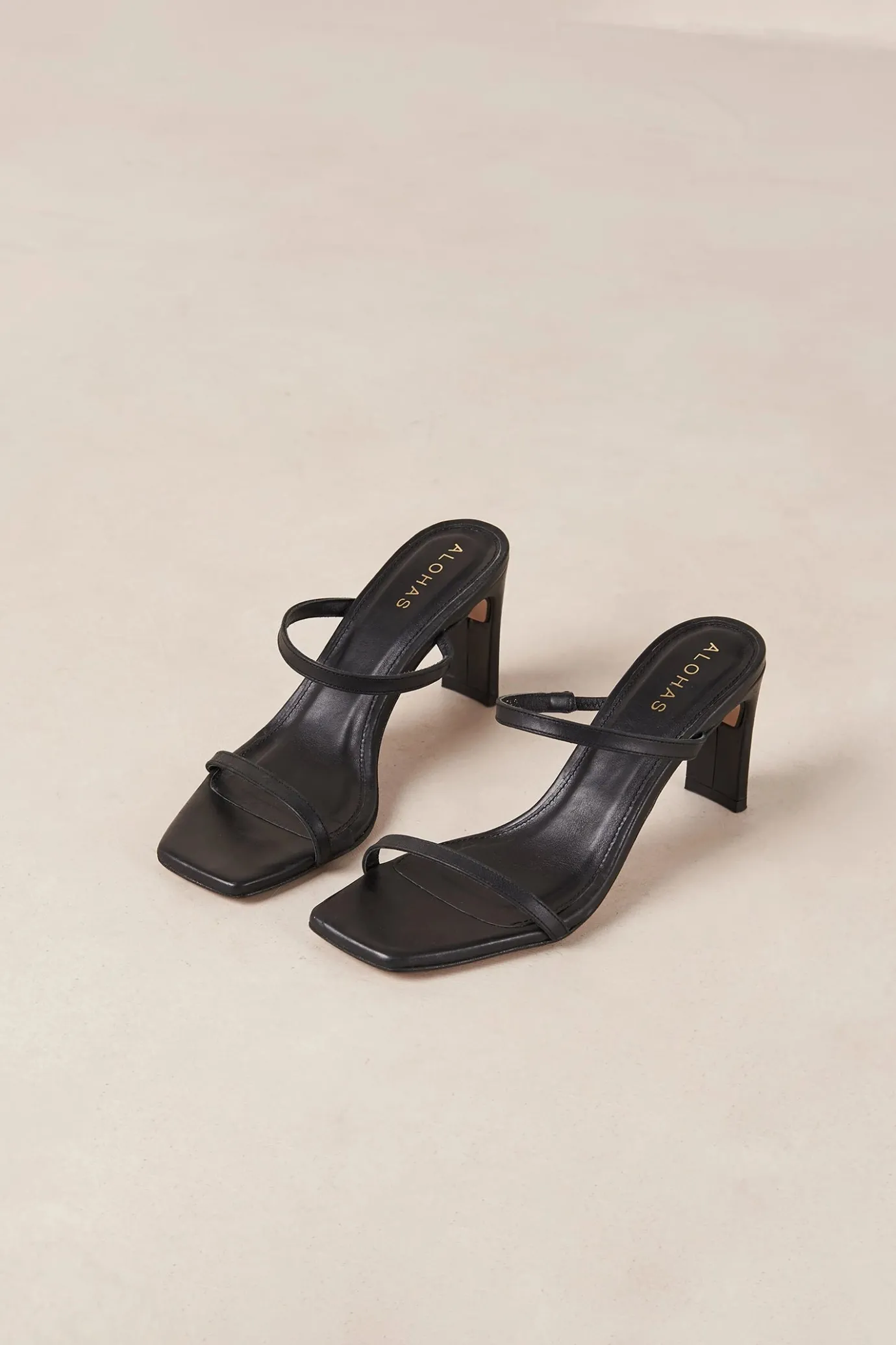 Hansen & Gretel Alohas Cannes Heel Black Flash Sale