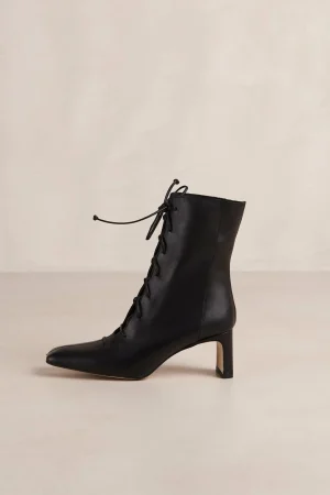 Hansen & Gretel Alohas Route Laced Up Boot Black Shop