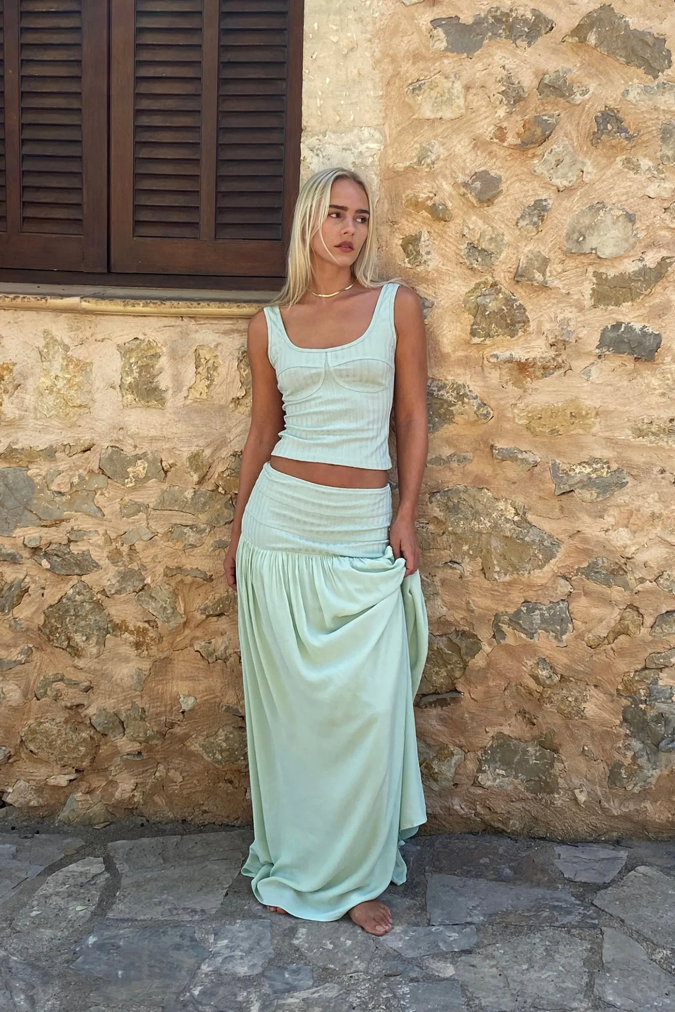 Hansen & Gretel Babylon Skirt Mint Outlet