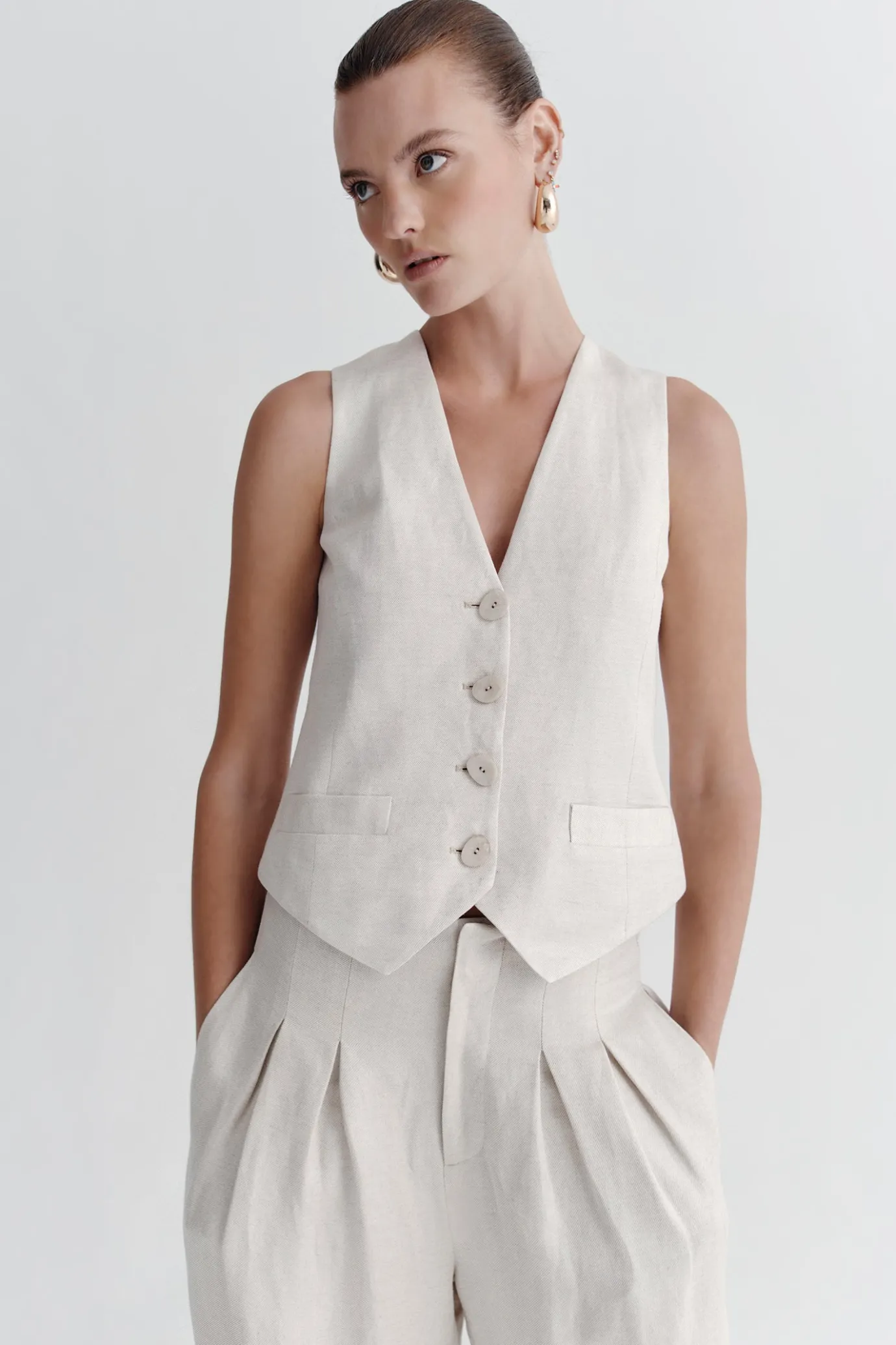 Hansen & Gretel Balmy Vest Wheat Best Sale