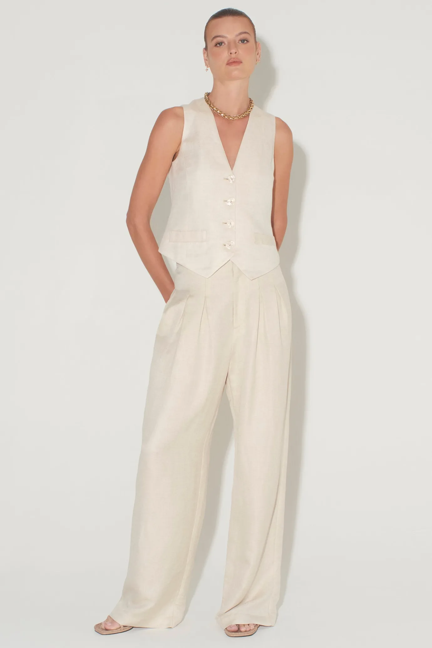 Hansen & Gretel Balmy Vest Wheat Best Sale