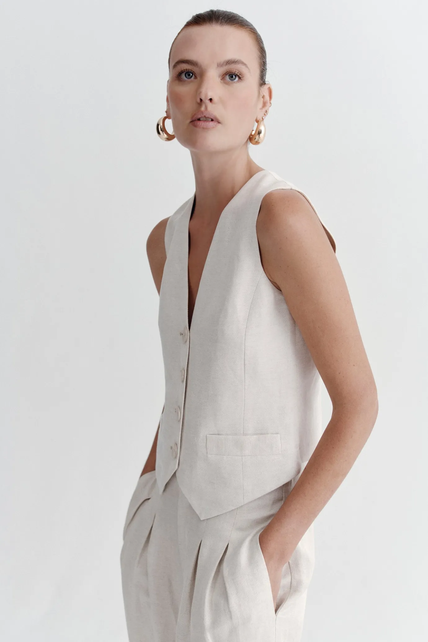 Hansen & Gretel Balmy Vest Wheat Best Sale