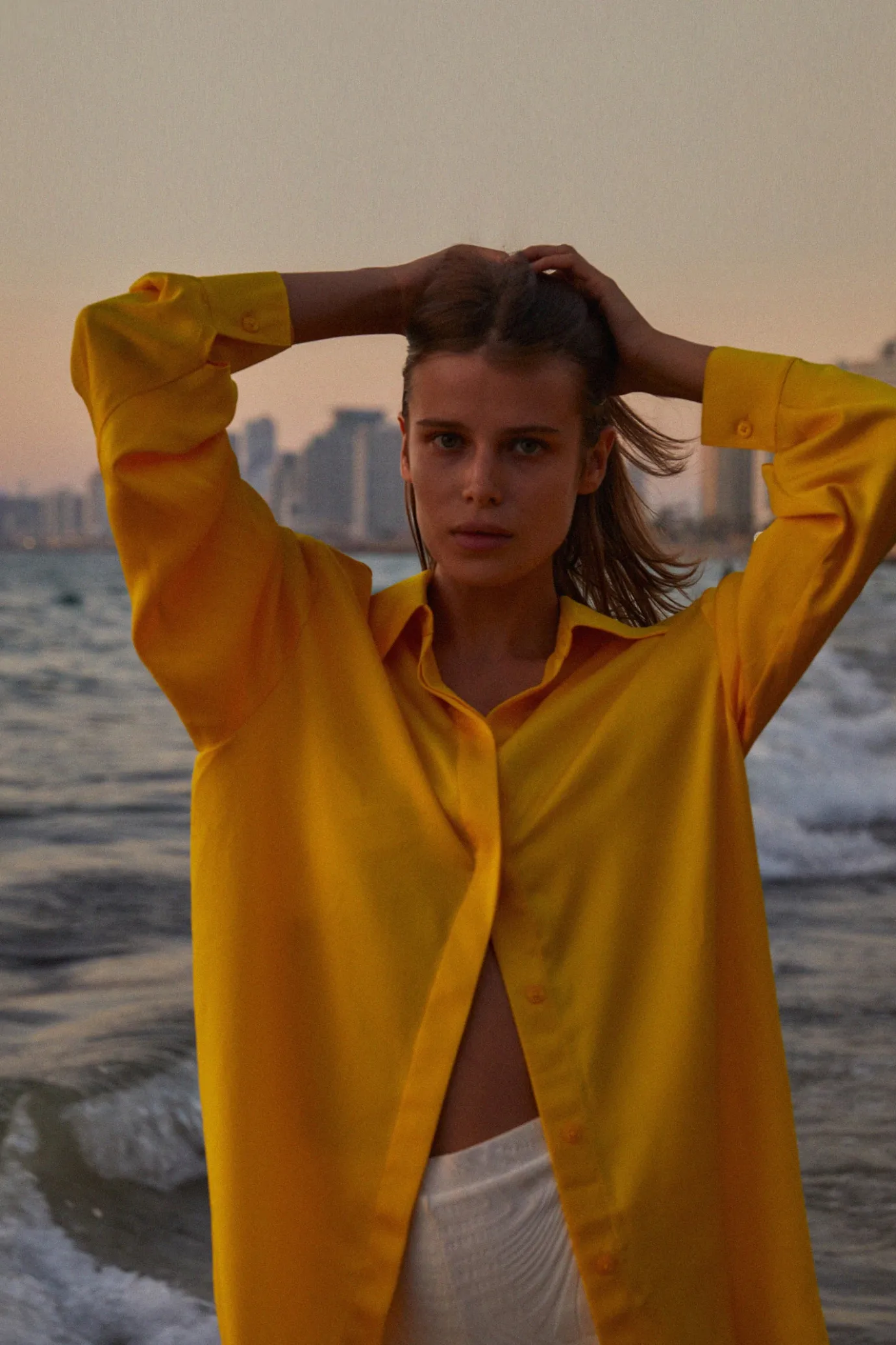 Hansen & Gretel Barbados Shirt Sunflower Cheap