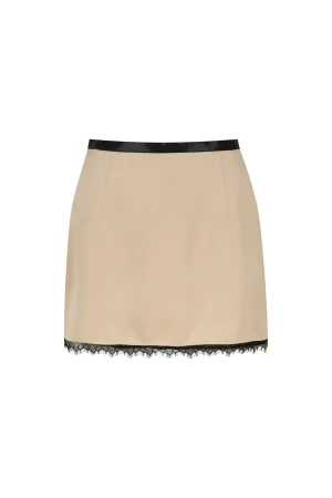 Hansen & Gretel Baxter Lace Skirt Biscotti Sale