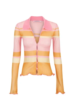 Hansen & Gretel Baxter Shirt Sunrise Stripe Best Sale