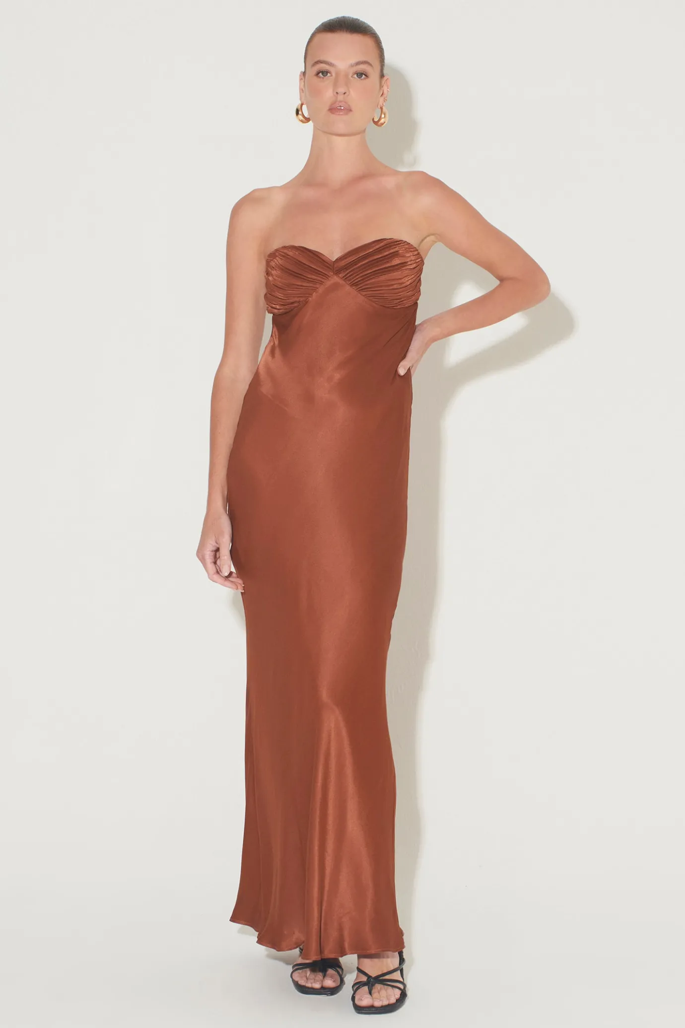 Hansen & Gretel Becca Dress Chestnut Online