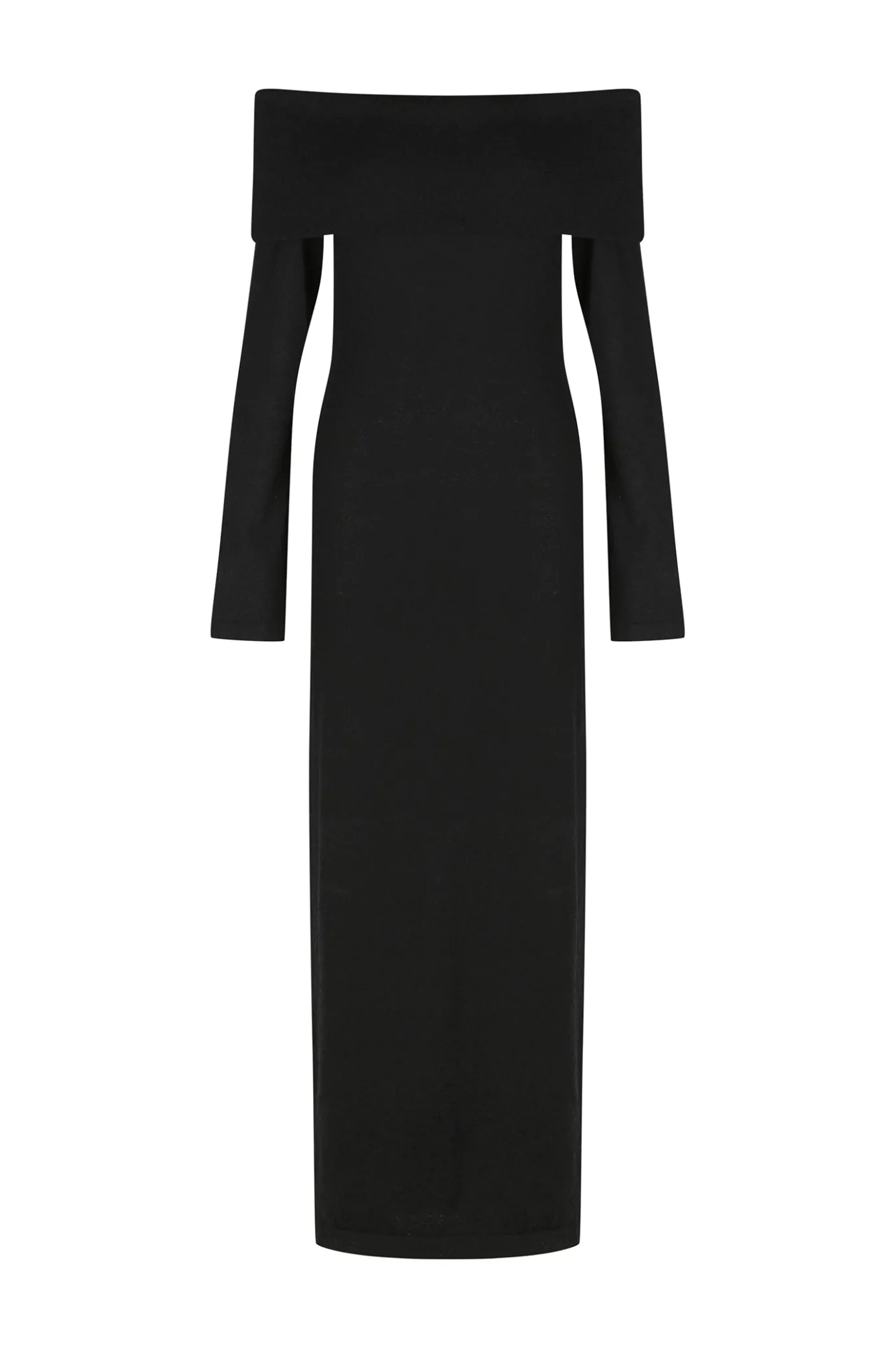 Hansen & Gretel Belair Knit Midi Dress Black Best Sale
