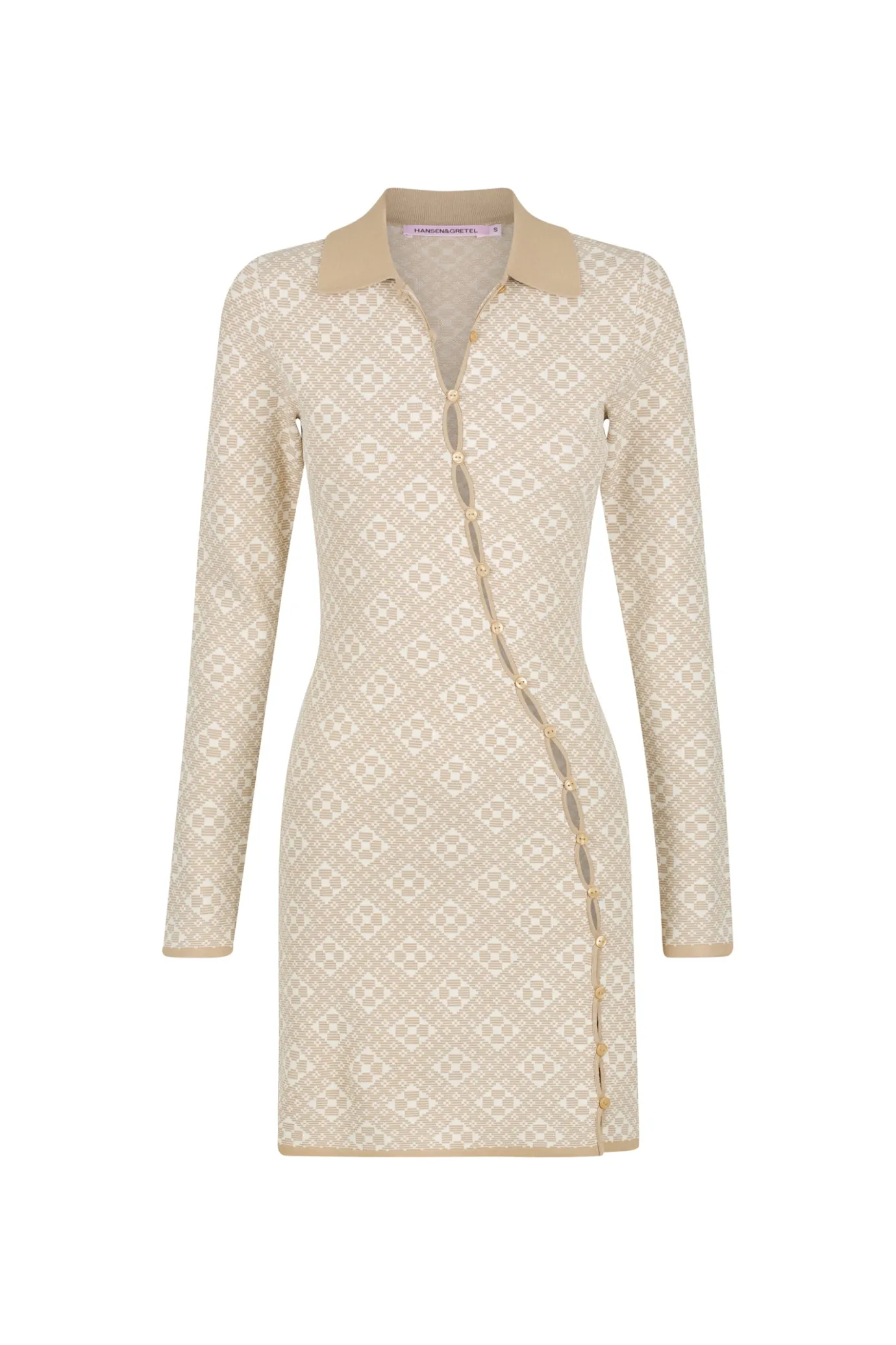 Hansen & Gretel Brydie Dress Natural Jaquard Fashion