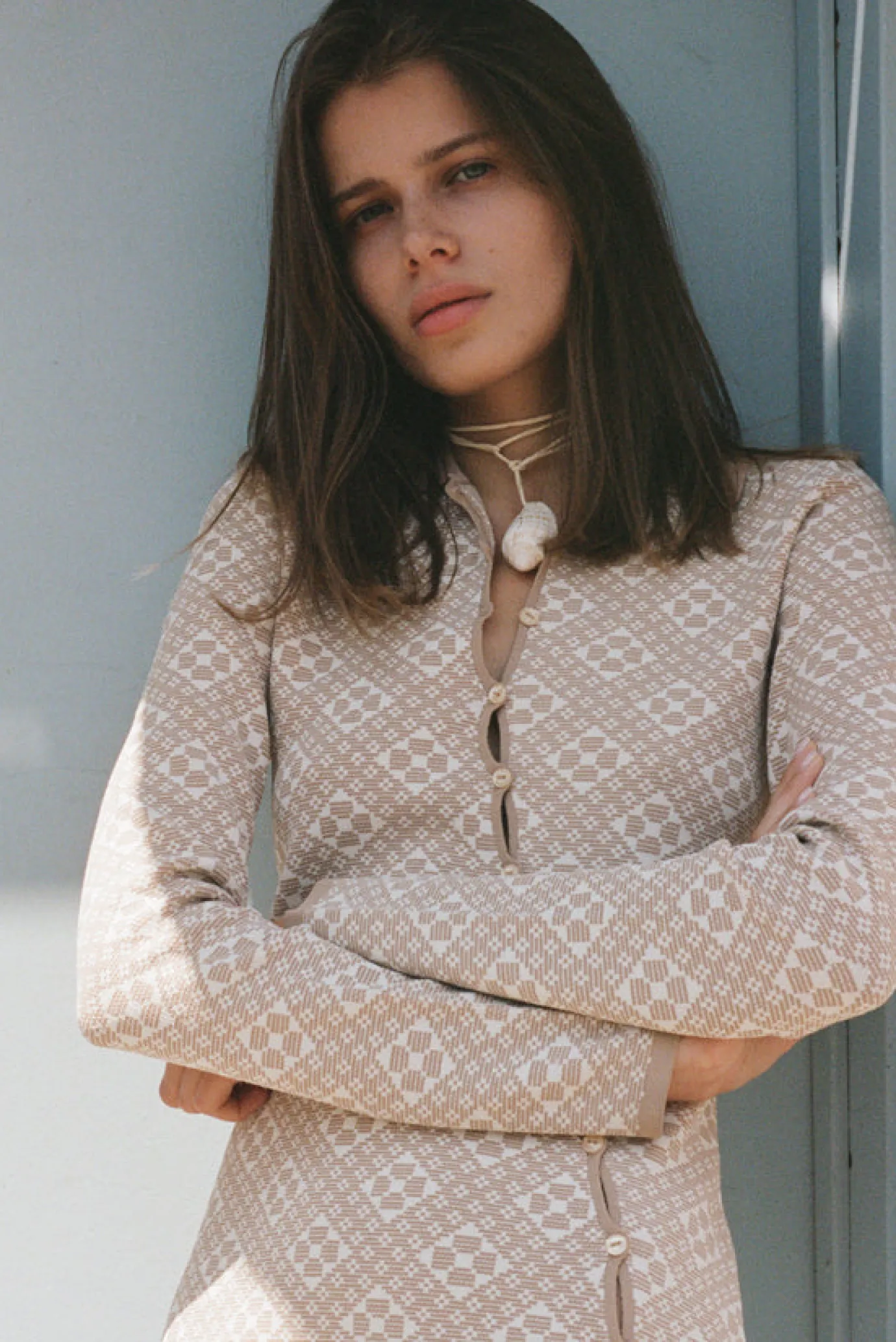 Hansen & Gretel Brydie Dress Natural Jaquard Fashion