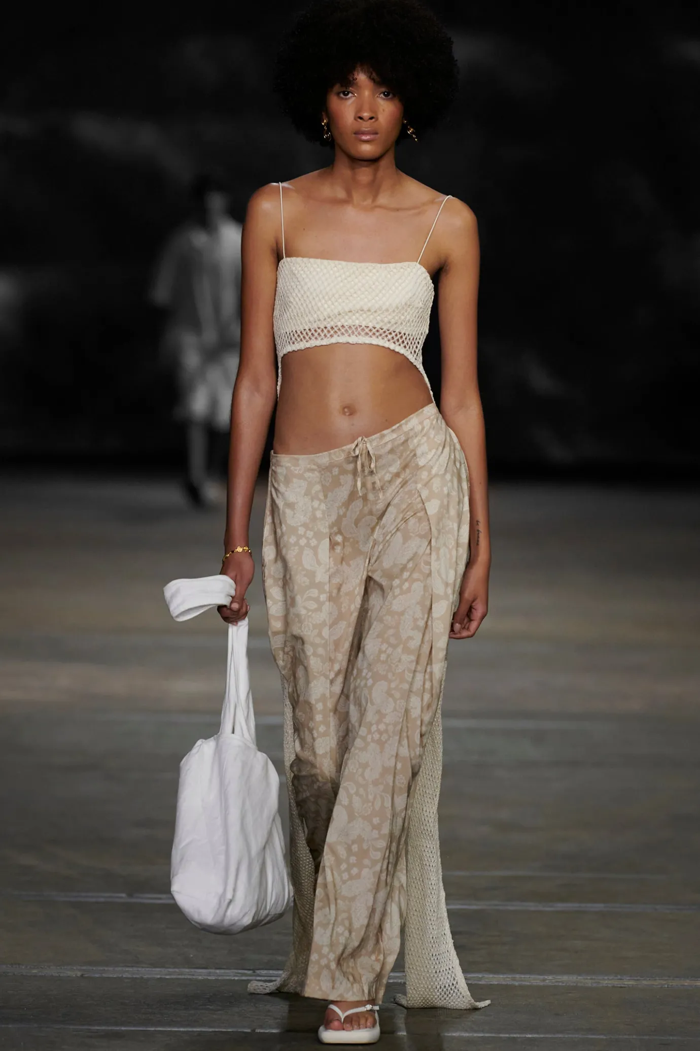 Hansen & Gretel Cabana Pant Tan Paisley Clearance