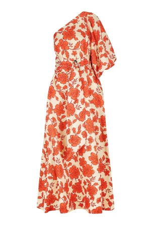 Hansen & Gretel Carmen Dress Wild Flower Hot