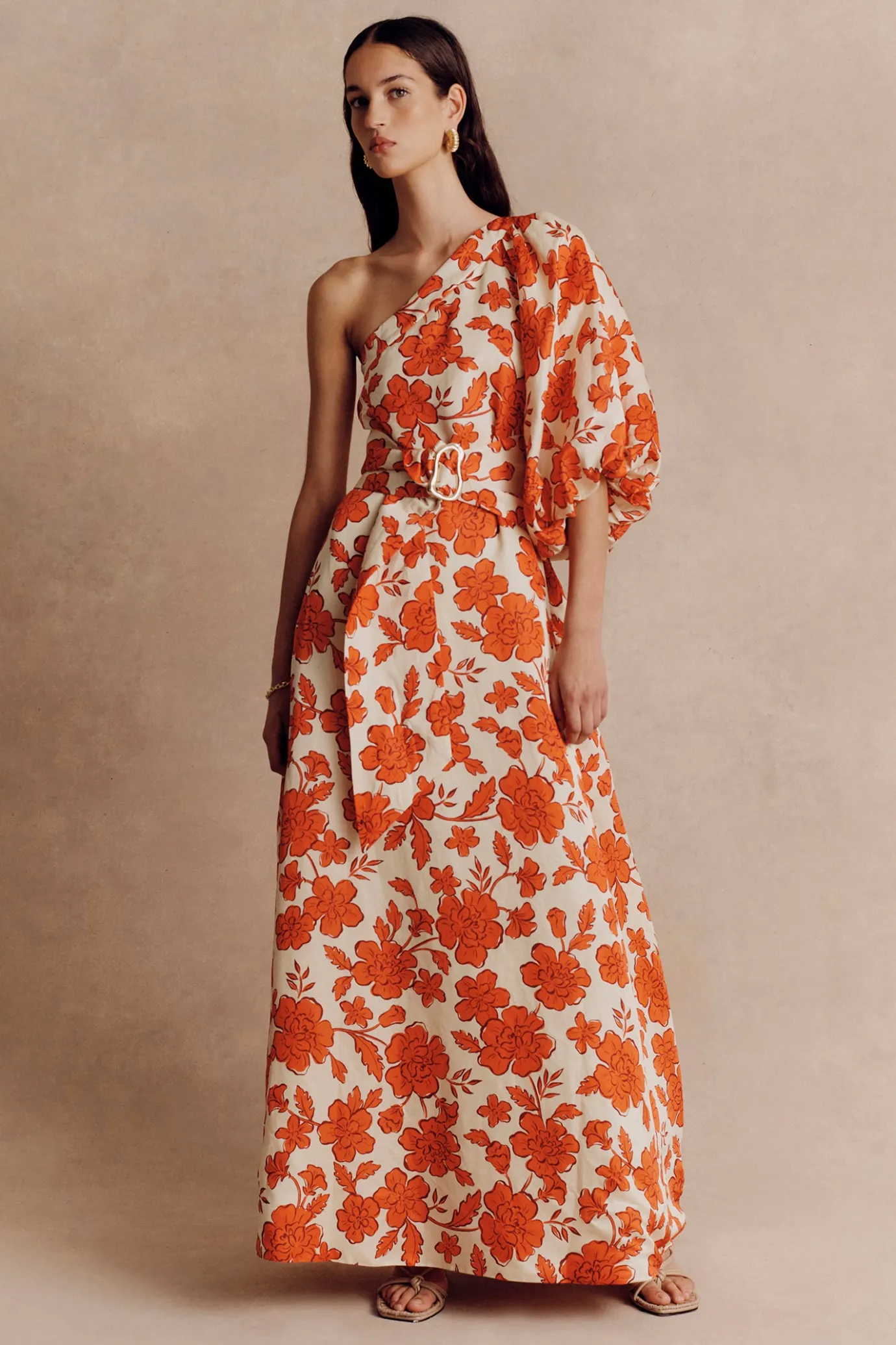 Hansen & Gretel Carmen Dress Wild Flower Hot