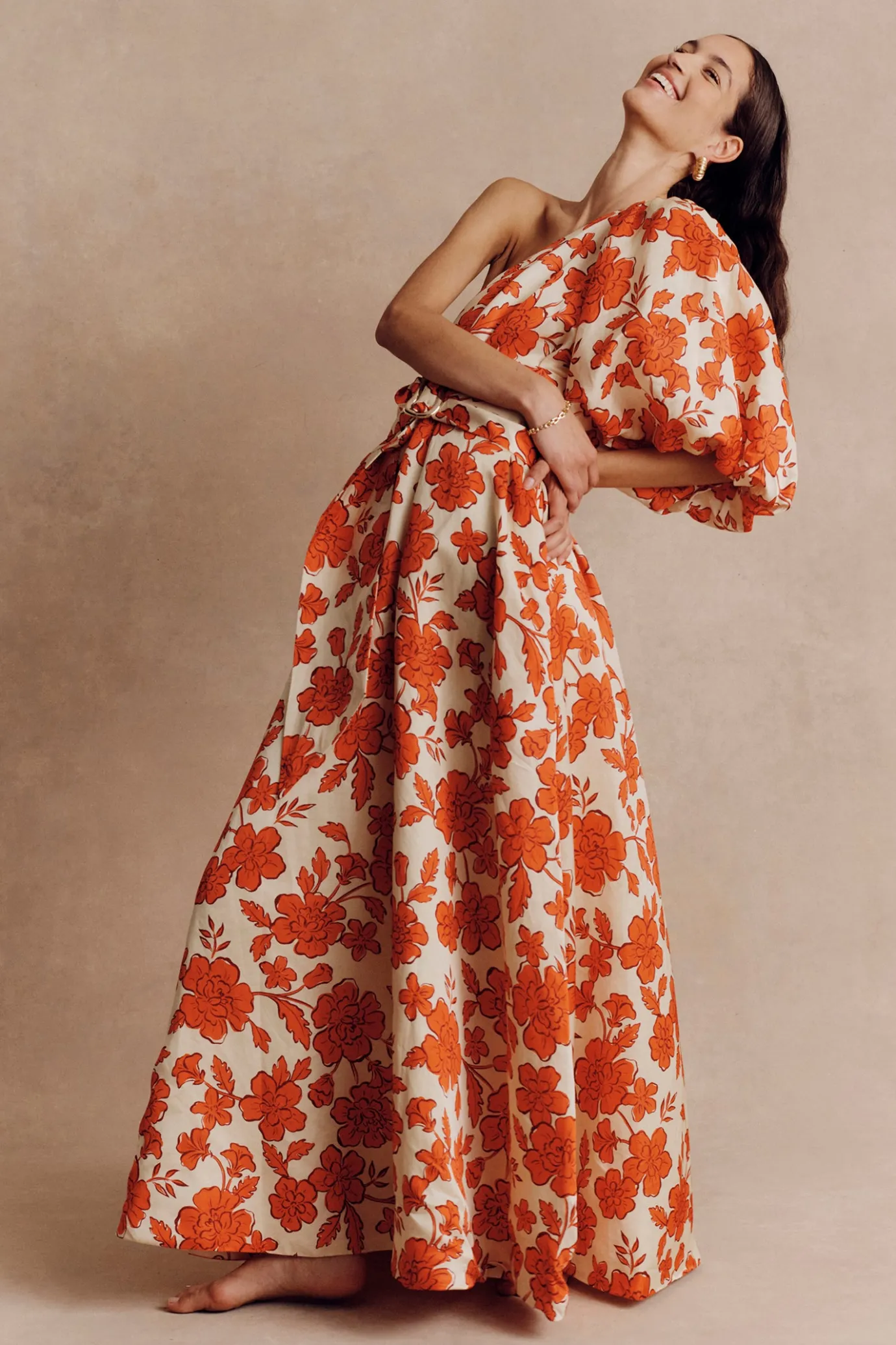 Hansen & Gretel Carmen Dress Wild Flower Hot