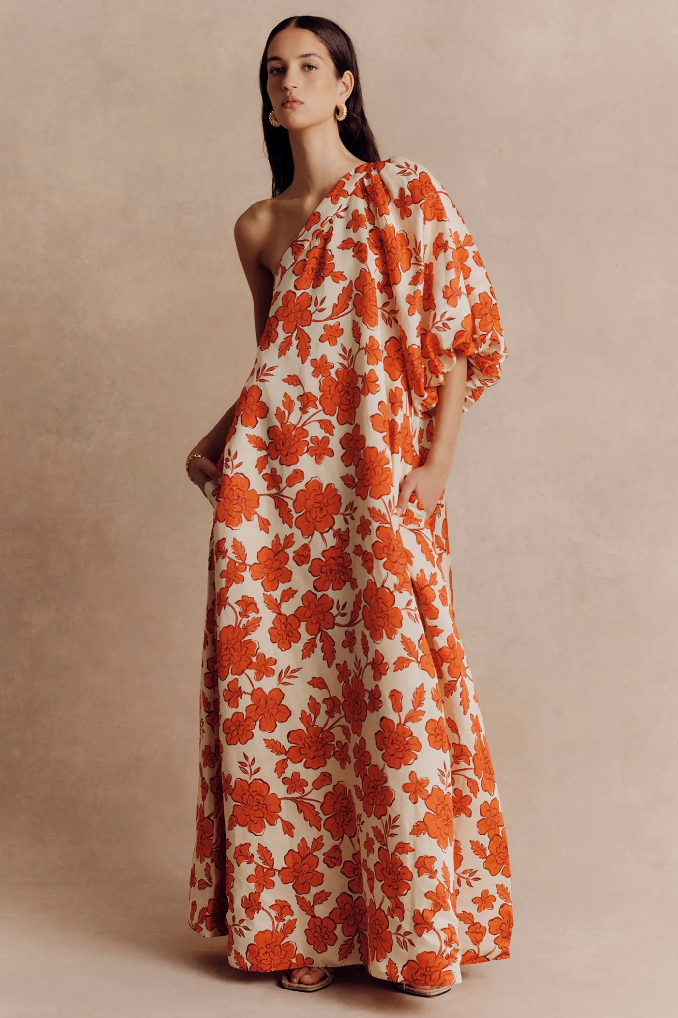 Hansen & Gretel Carmen Dress Wild Flower Hot