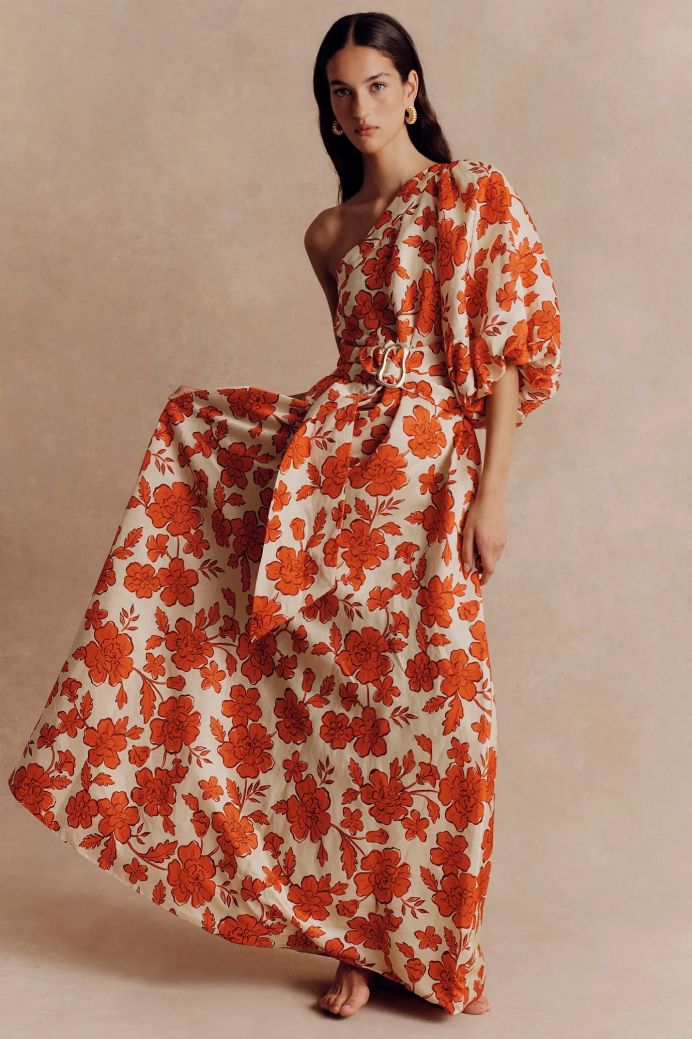 Hansen & Gretel Carmen Dress Wild Flower Hot