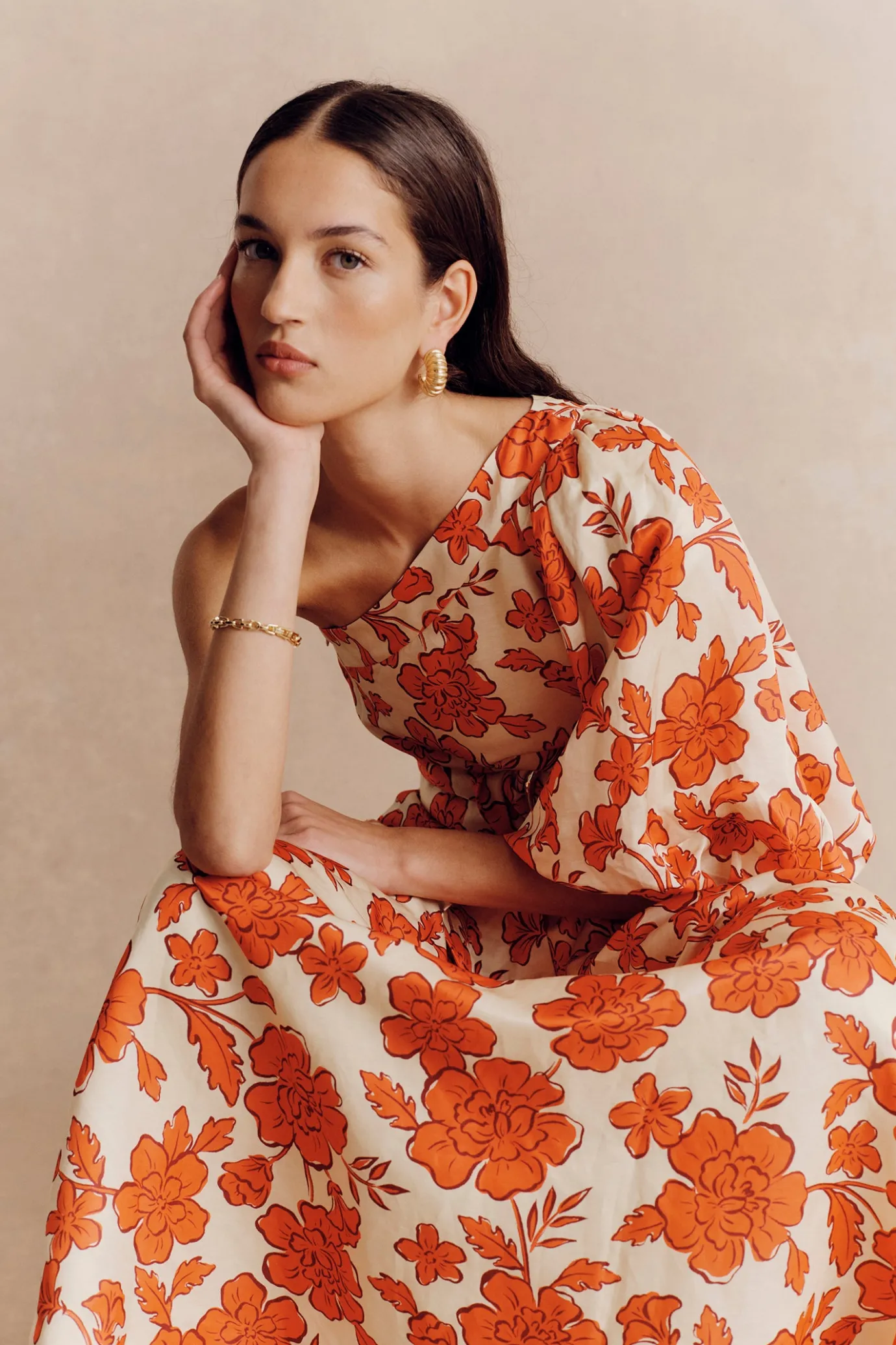 Hansen & Gretel Carmen Dress Wild Flower Hot