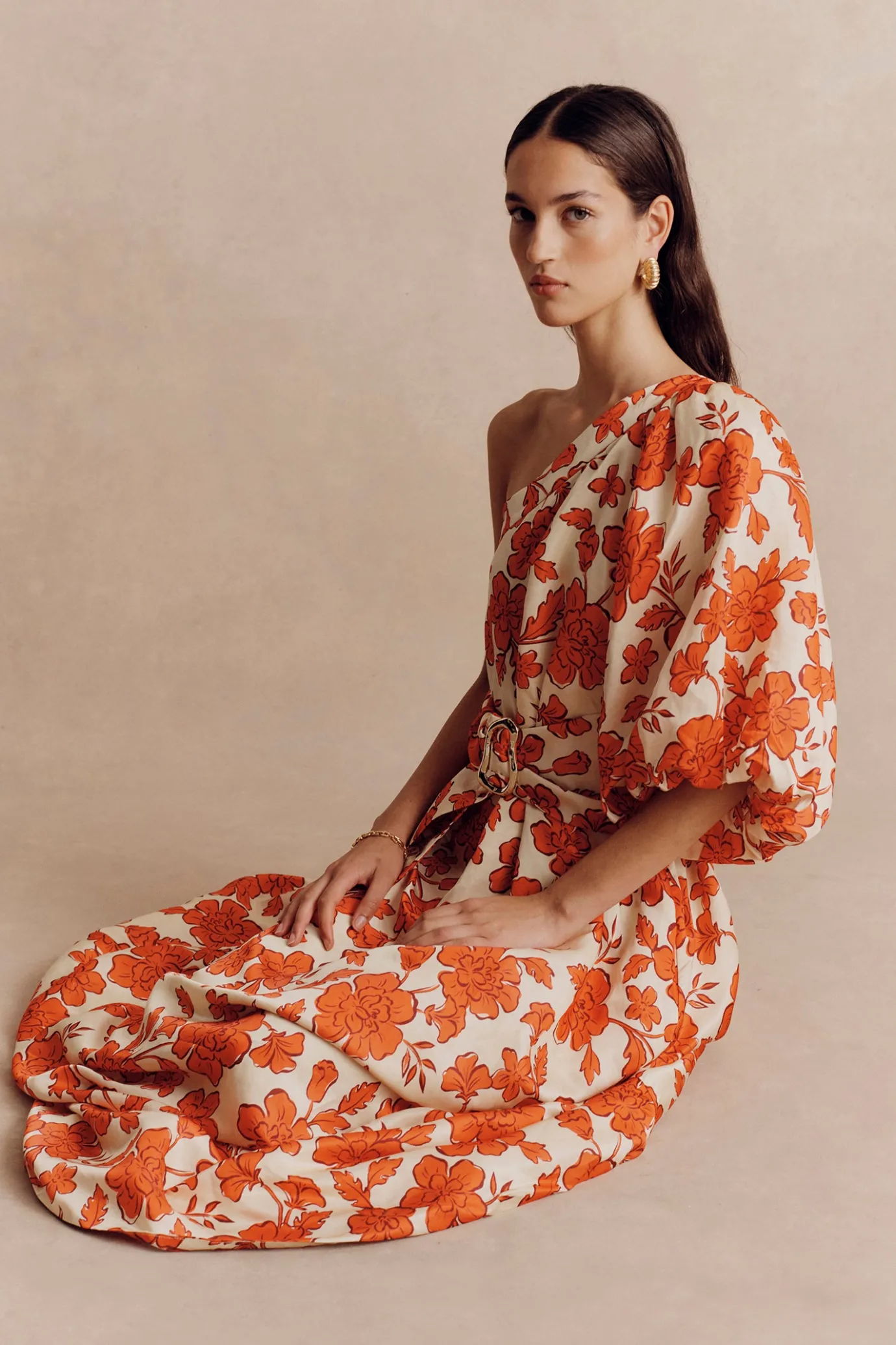 Hansen & Gretel Carmen Dress Wild Flower Hot