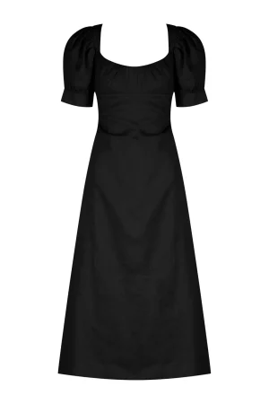 Hansen & Gretel Chelsea Midi Dress Black Sale
