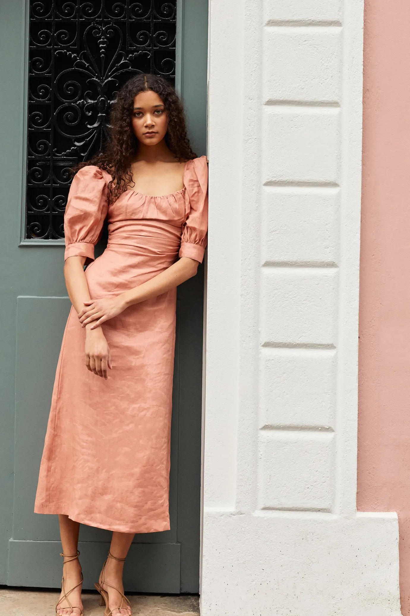 Hansen & Gretel Chelsea Midi Dress Terra Flash Sale