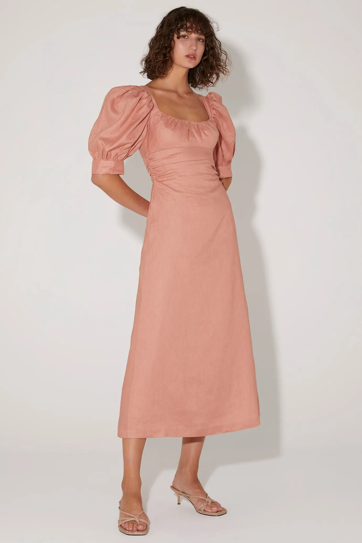 Hansen & Gretel Chelsea Midi Dress Terra Flash Sale