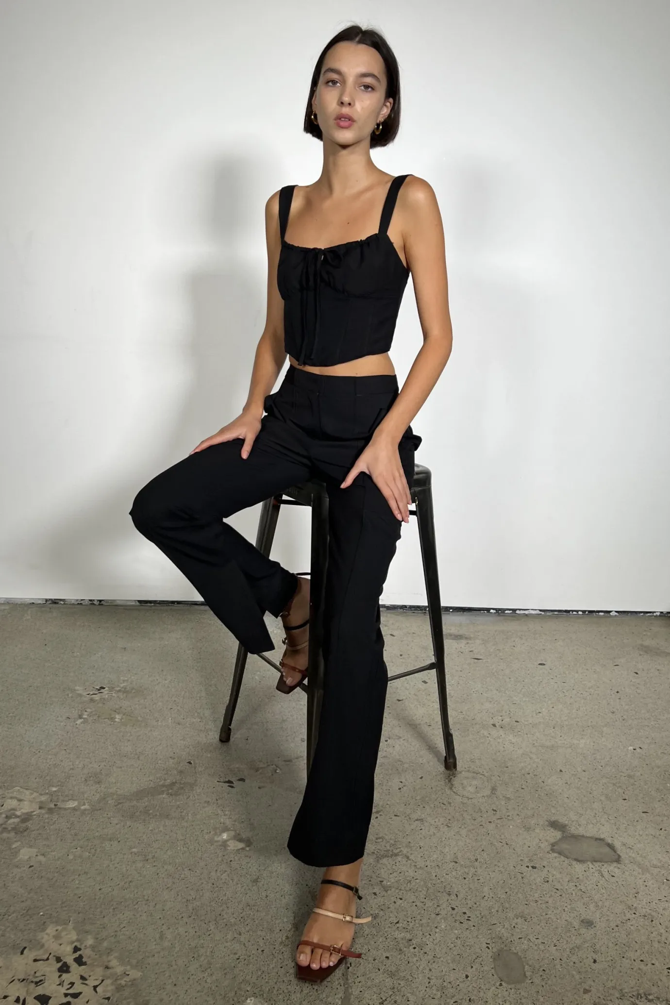 Hansen & Gretel Cherry Corset Black Cheap