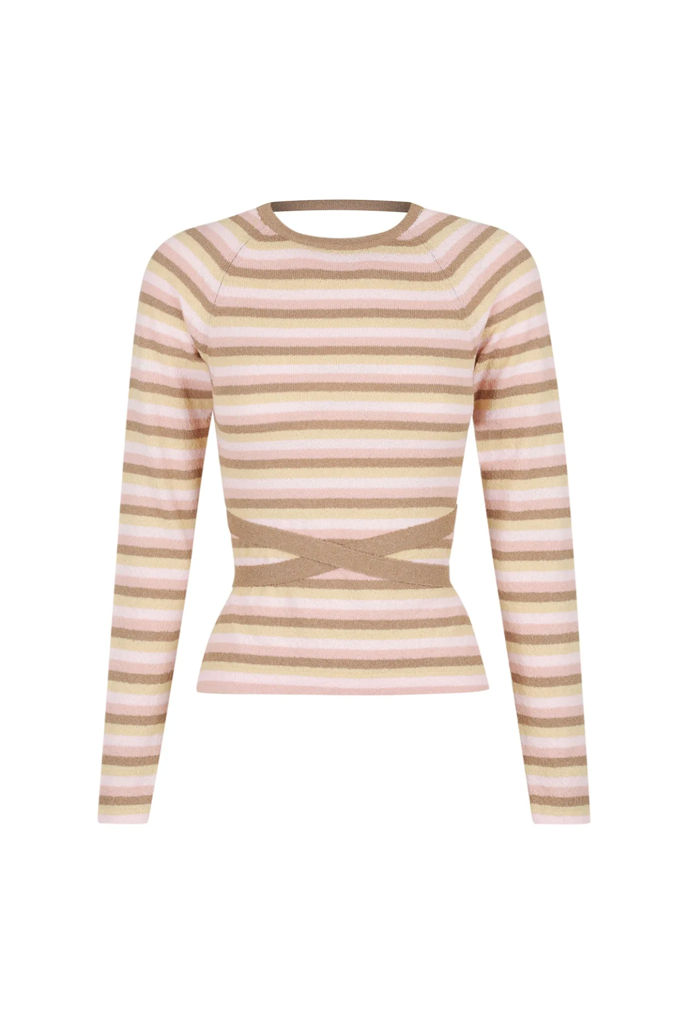 Hansen & Gretel Clarence Backless Knit Top Neapolitan Sale