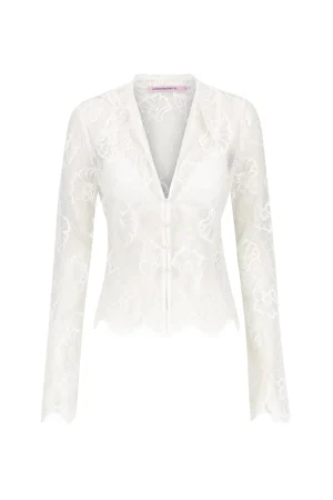 Hansen & Gretel Cleo Lace Top Ivory Clearance