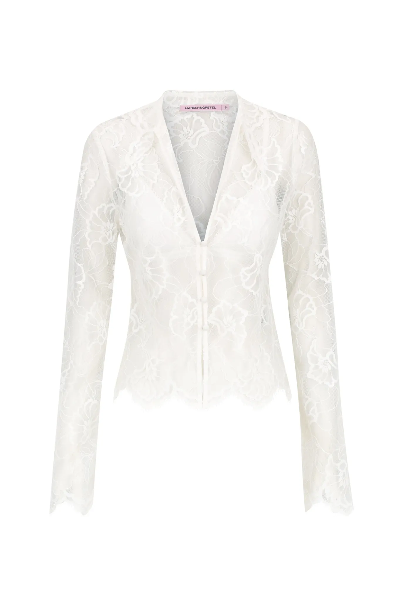 Hansen & Gretel Cleo Lace Top Ivory Clearance
