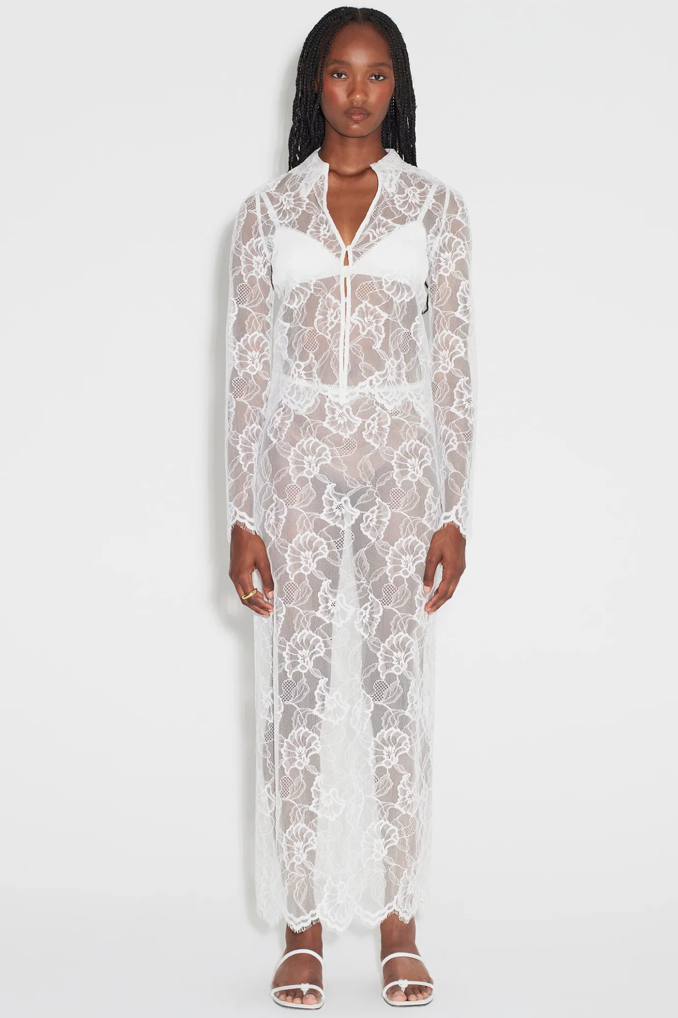 Hansen & Gretel Cleo Lace Top Ivory Clearance