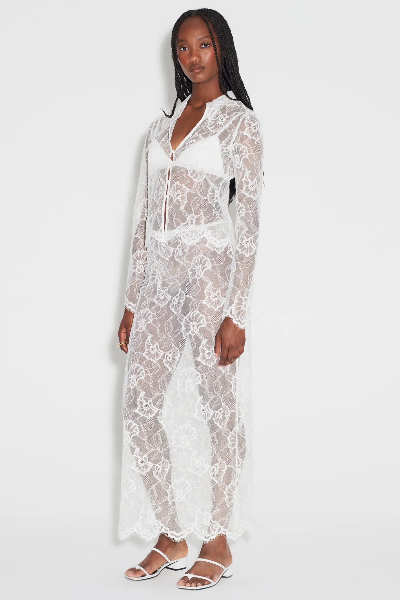 Hansen & Gretel Cleo Lace Top Ivory Clearance