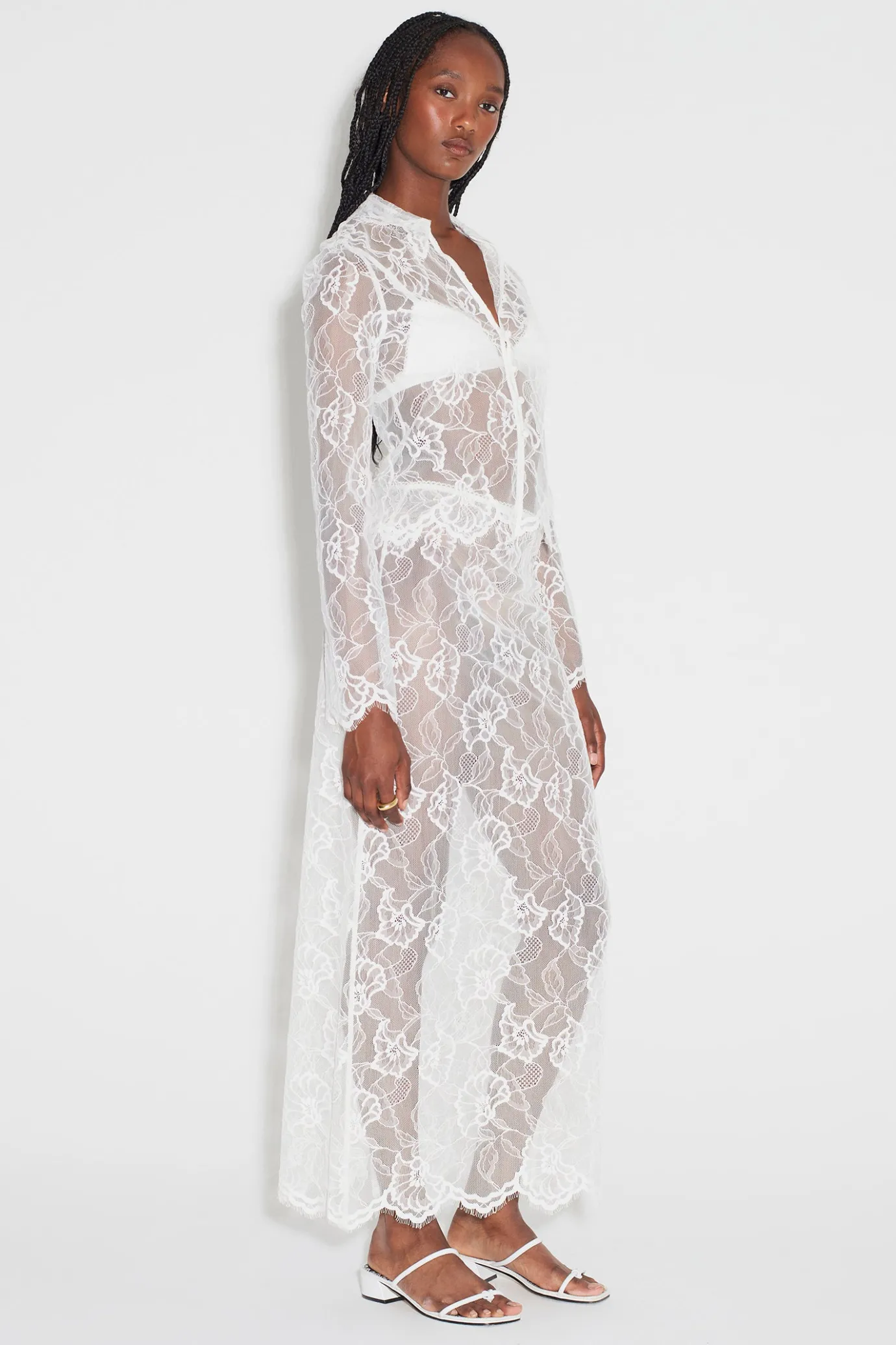 Hansen & Gretel Cleo Lace Top Ivory Clearance