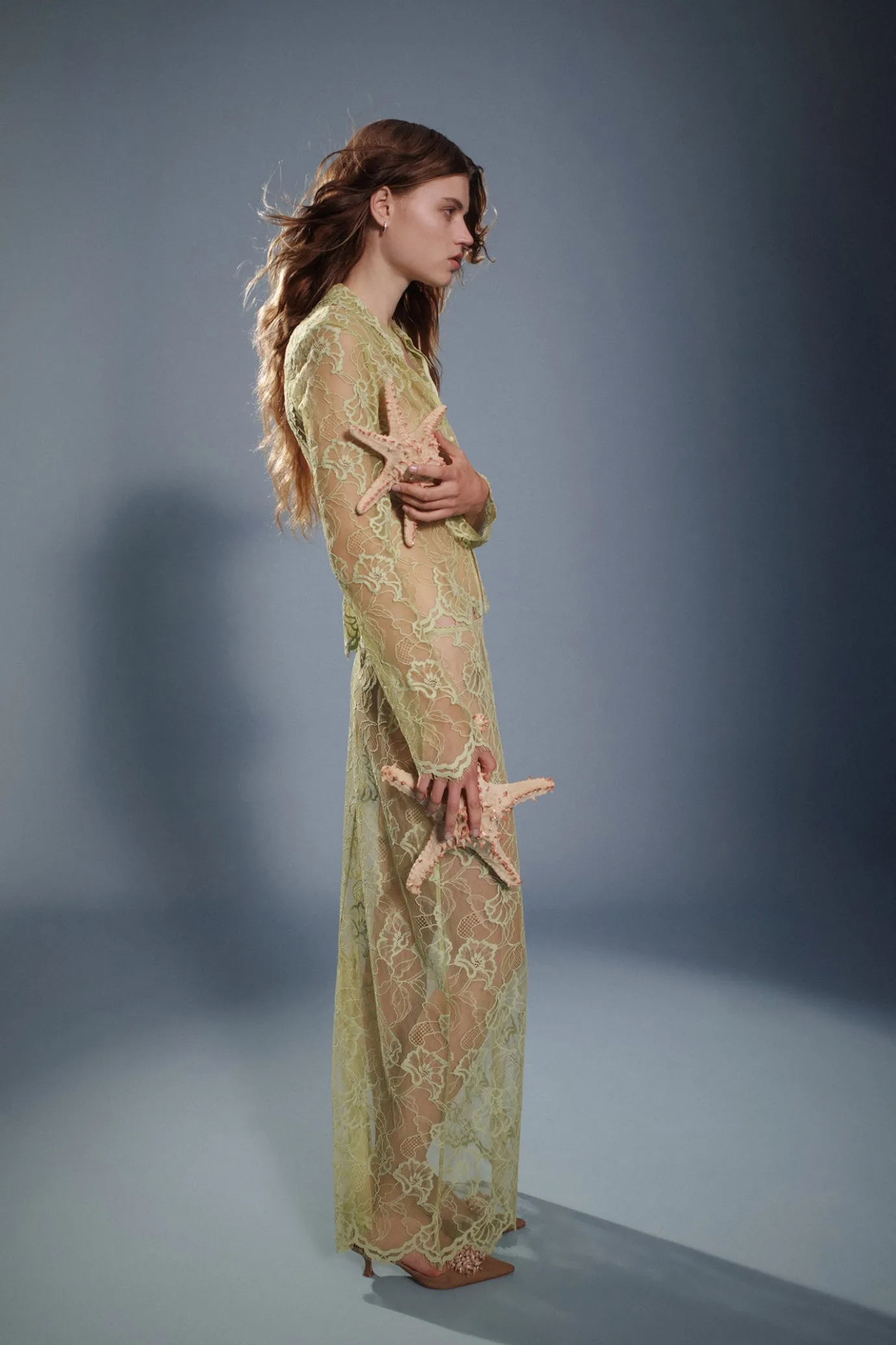 Hansen & Gretel Cleo Lace Top Lime Green Cheap