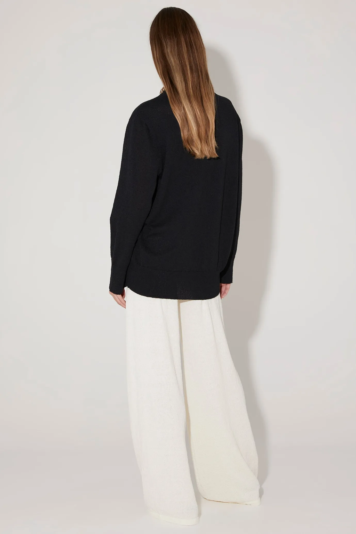 Hansen & Gretel Colette Oversize Knit Cardigan Black Sale