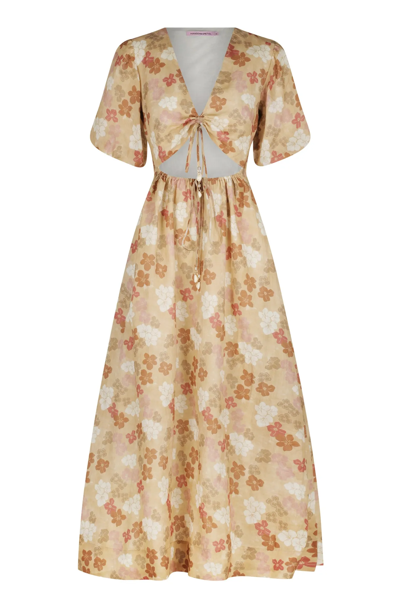 Hansen & Gretel Cordelia Midi Dress Light Tropic New