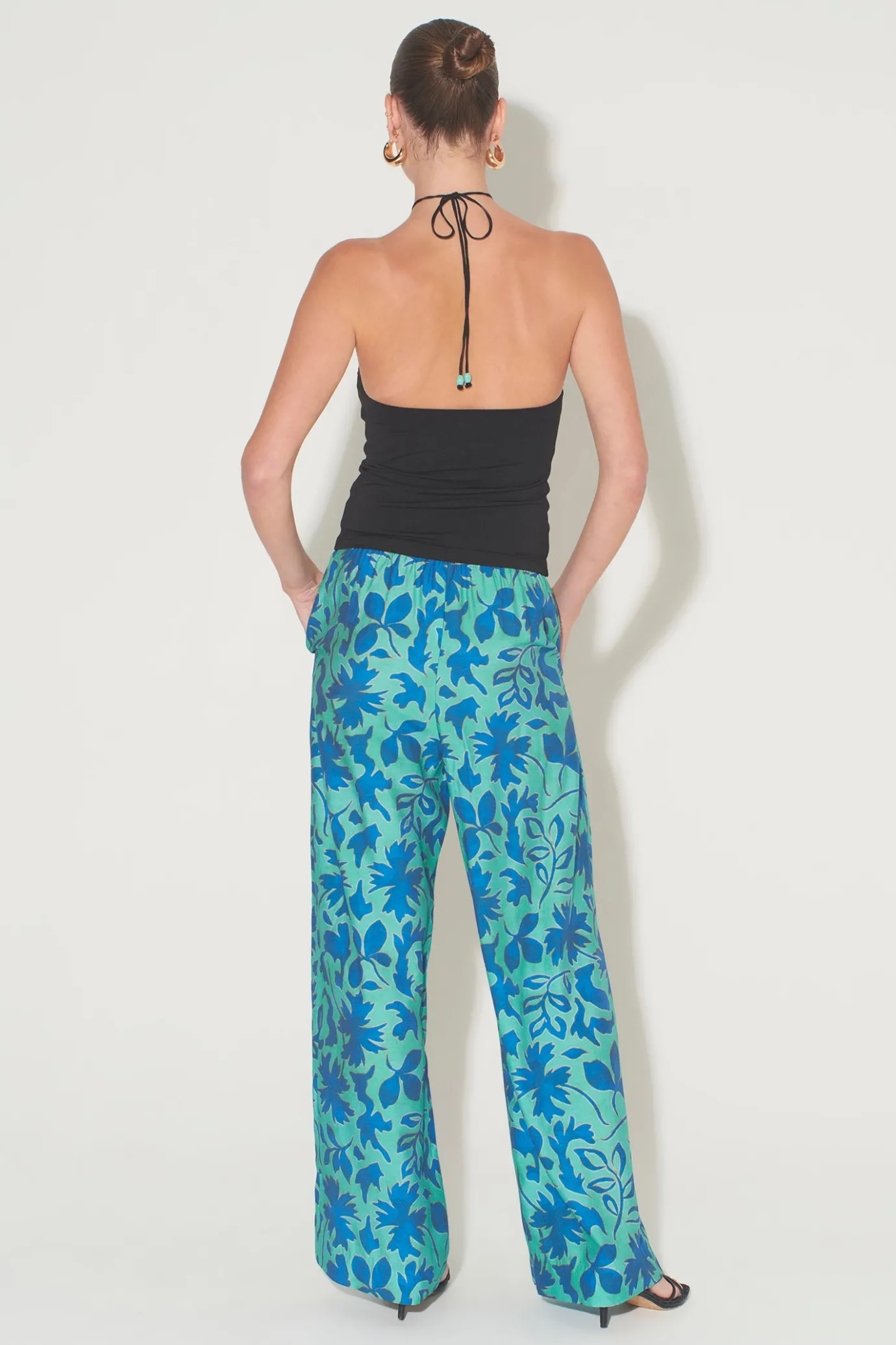Hansen & Gretel Crusader Pant Aqua Leaf Cheap