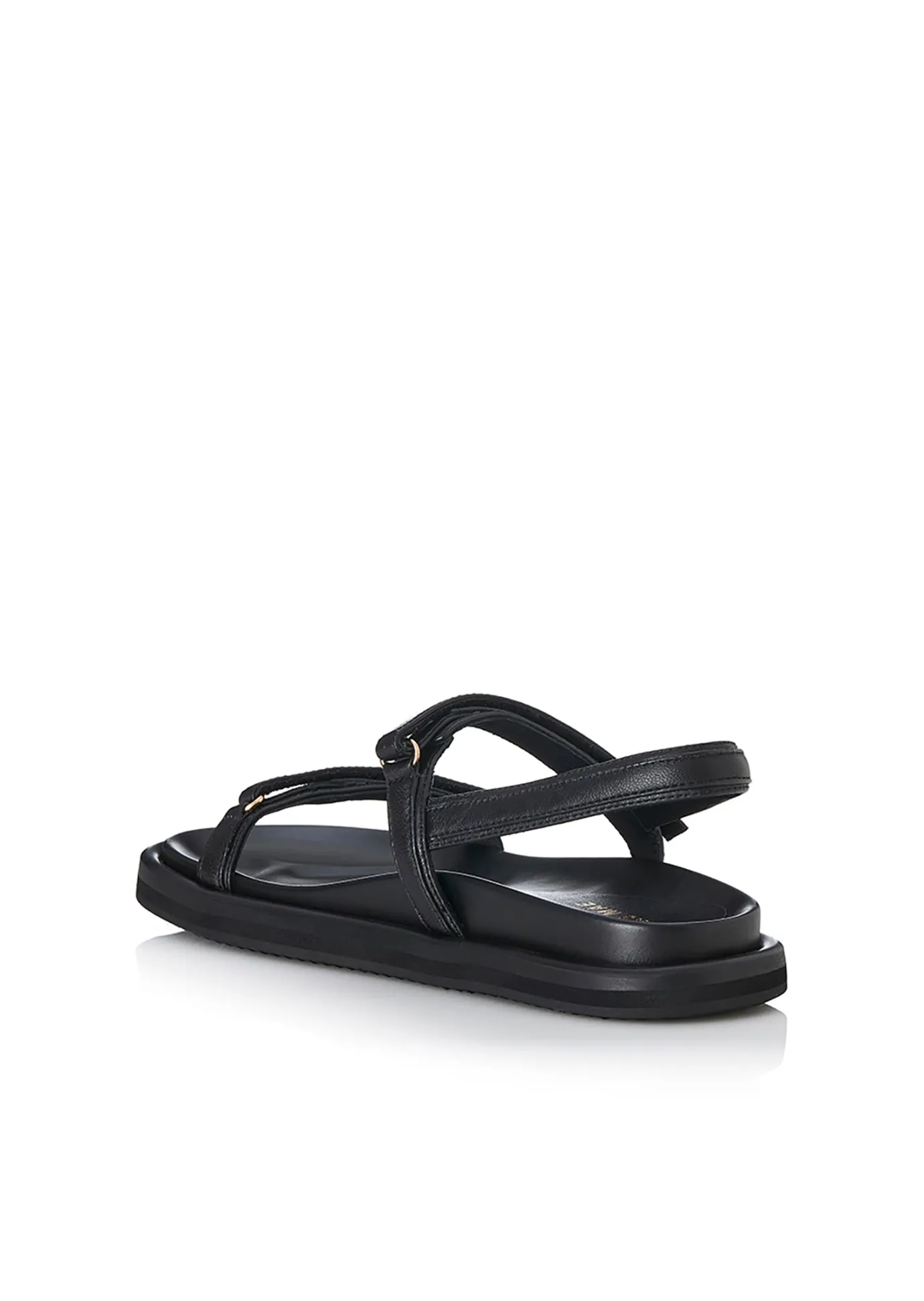 Hansen & Gretel Dana Sandal Black Leather Online