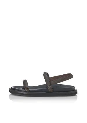 Hansen & Gretel Dana Sandal Choc Leather Best Sale