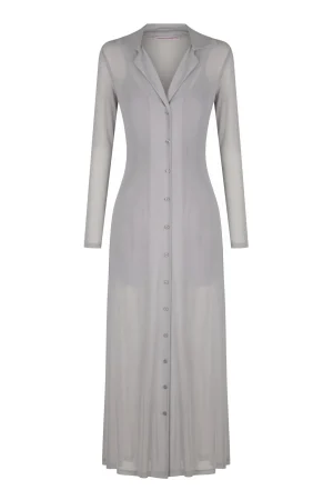 Hansen & Gretel Elsa Shirt Dress Slate Fashion