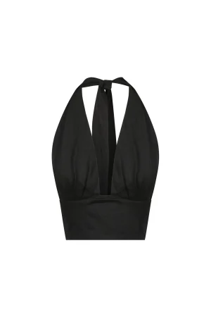 Hansen & Gretel Felix Halter Top Black Flash Sale