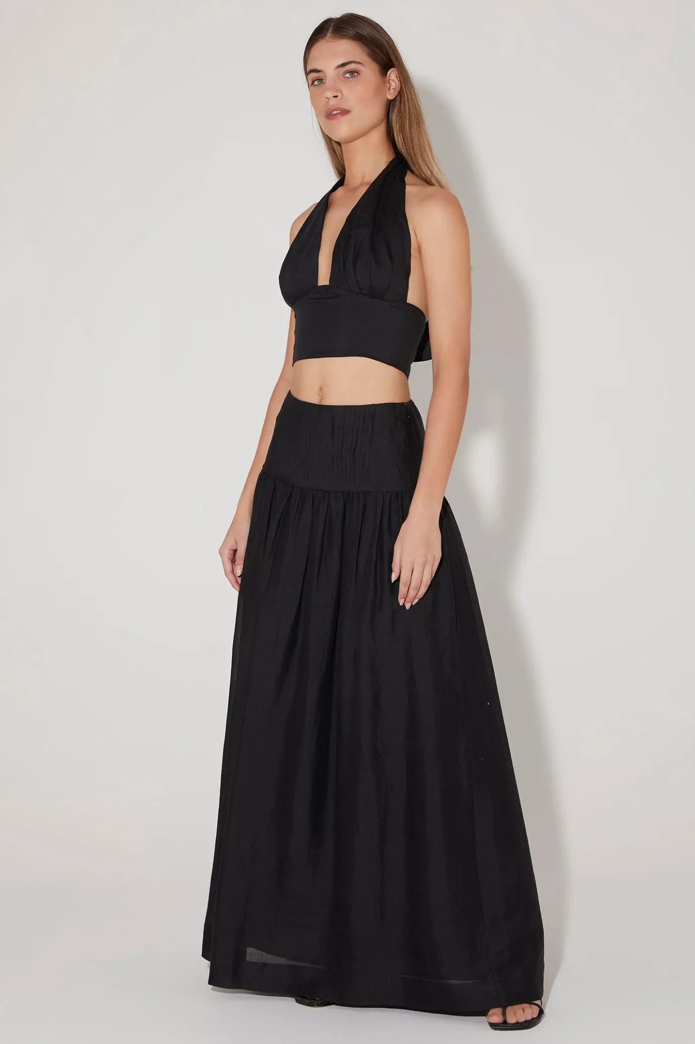 Hansen & Gretel Felix Halter Top Black Flash Sale