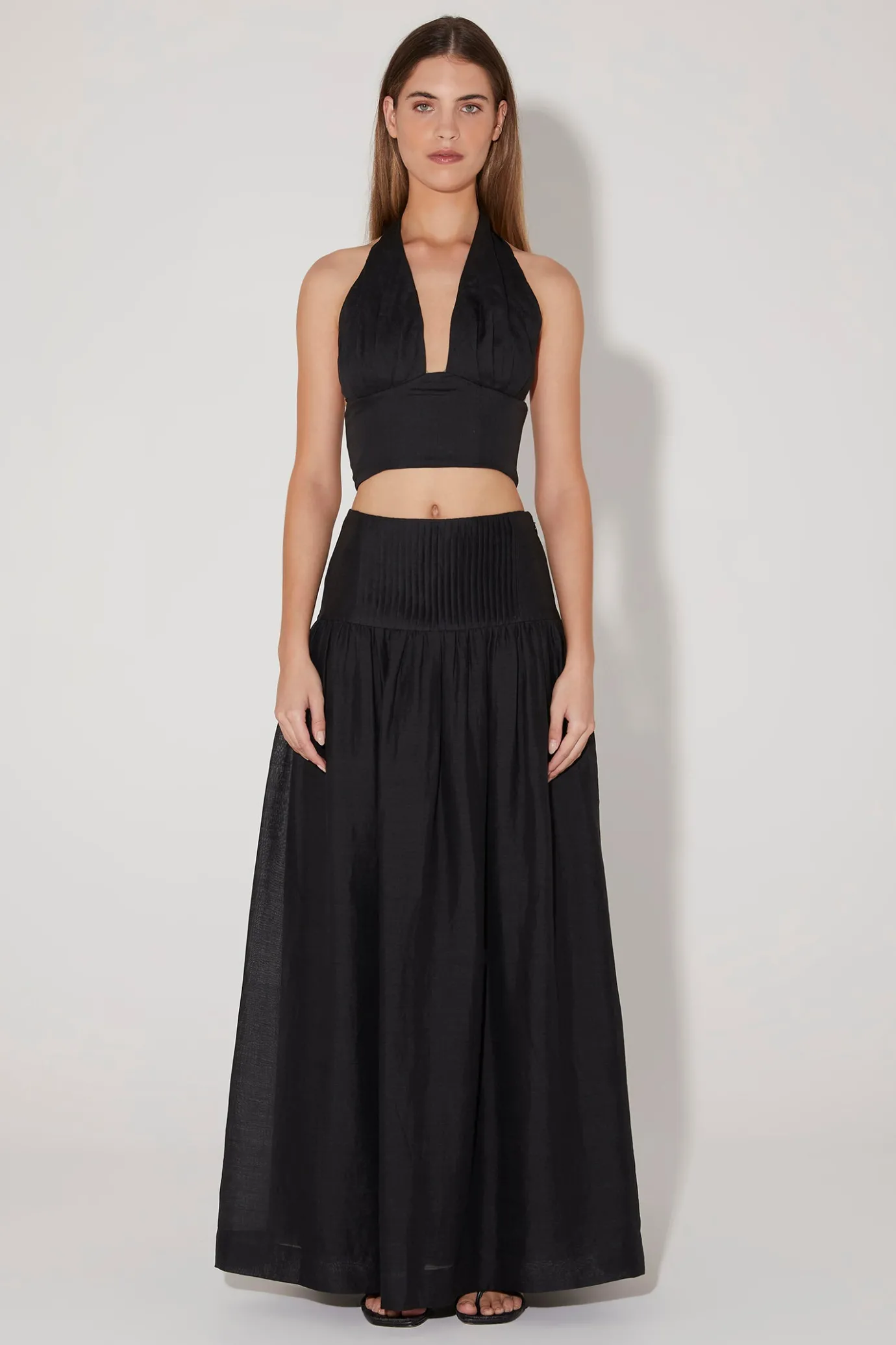 Hansen & Gretel Felix Halter Top Black Flash Sale