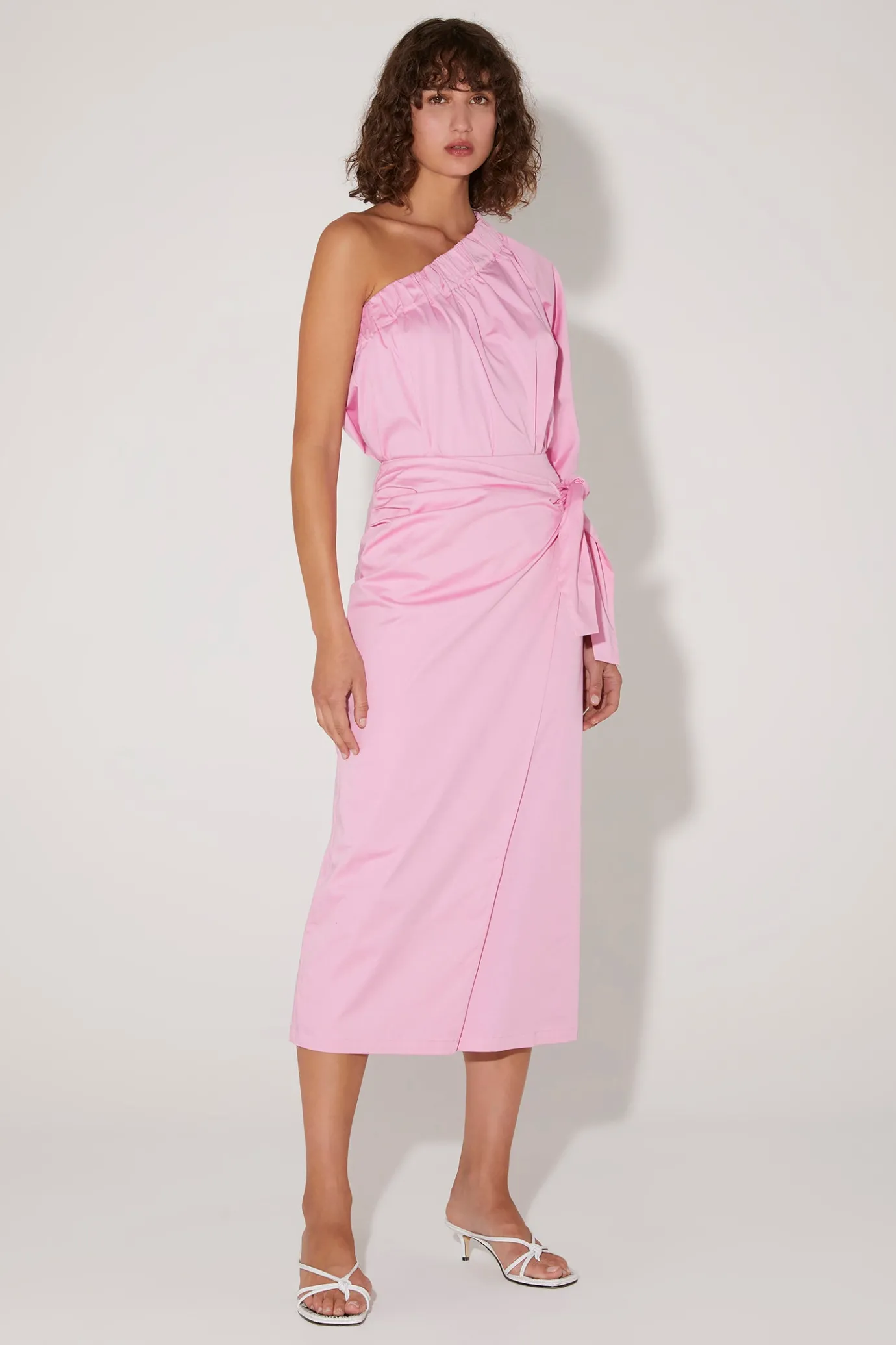 Hansen & Gretel Formosa One Shoulder Top Prism Pink Cheap