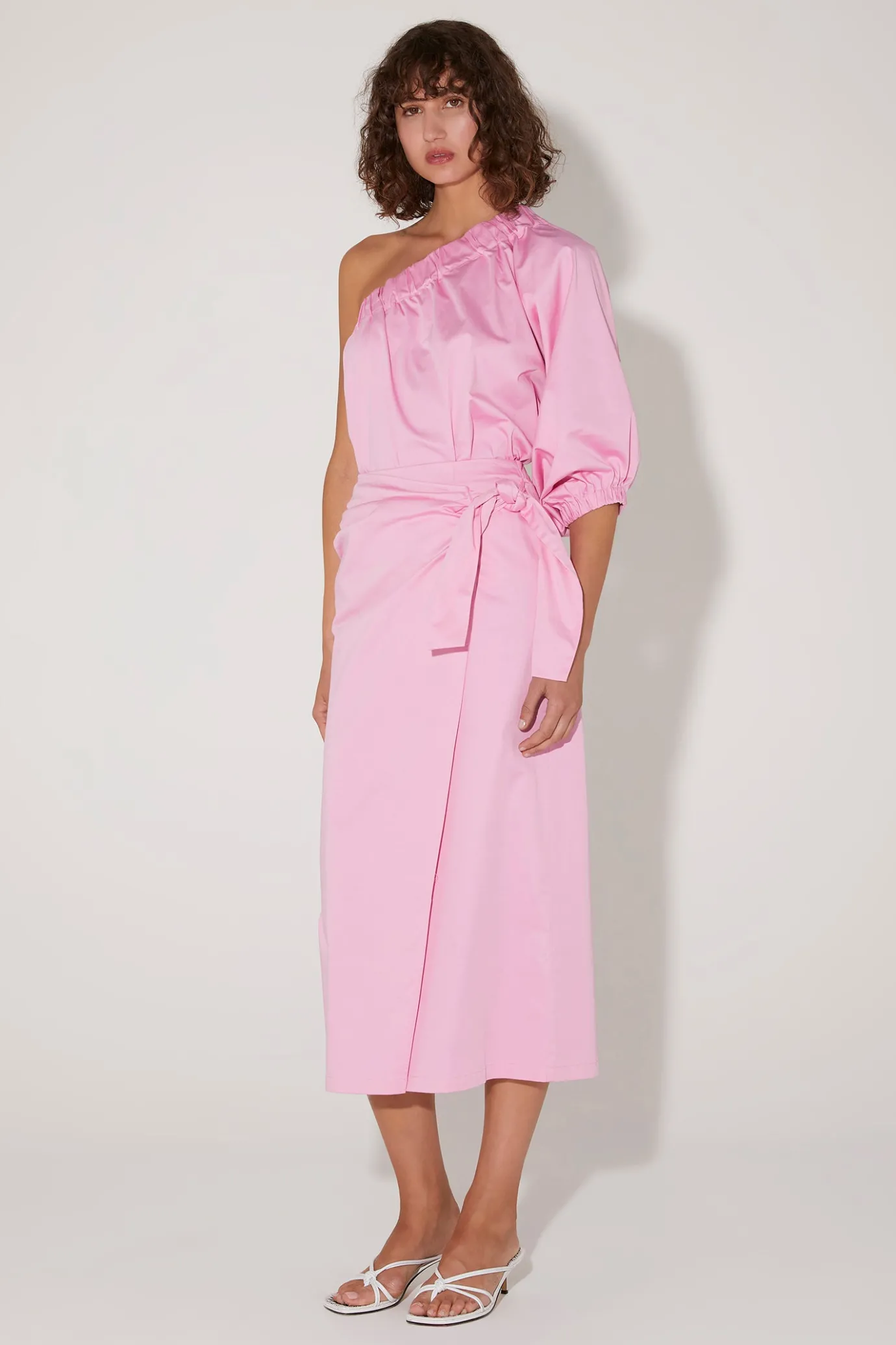 Hansen & Gretel Formosa One Shoulder Top Prism Pink Cheap